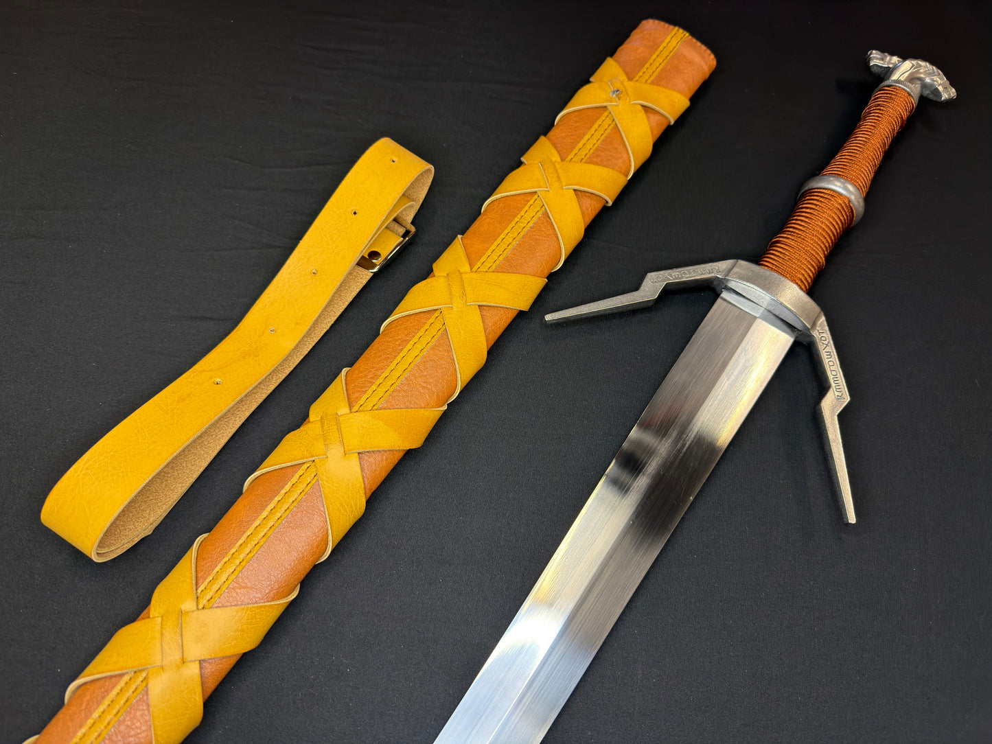 Phoenix Armory Longsword - Witcher III Wild Hunt Geralt's Enhanced Wolven Sword 65Mn