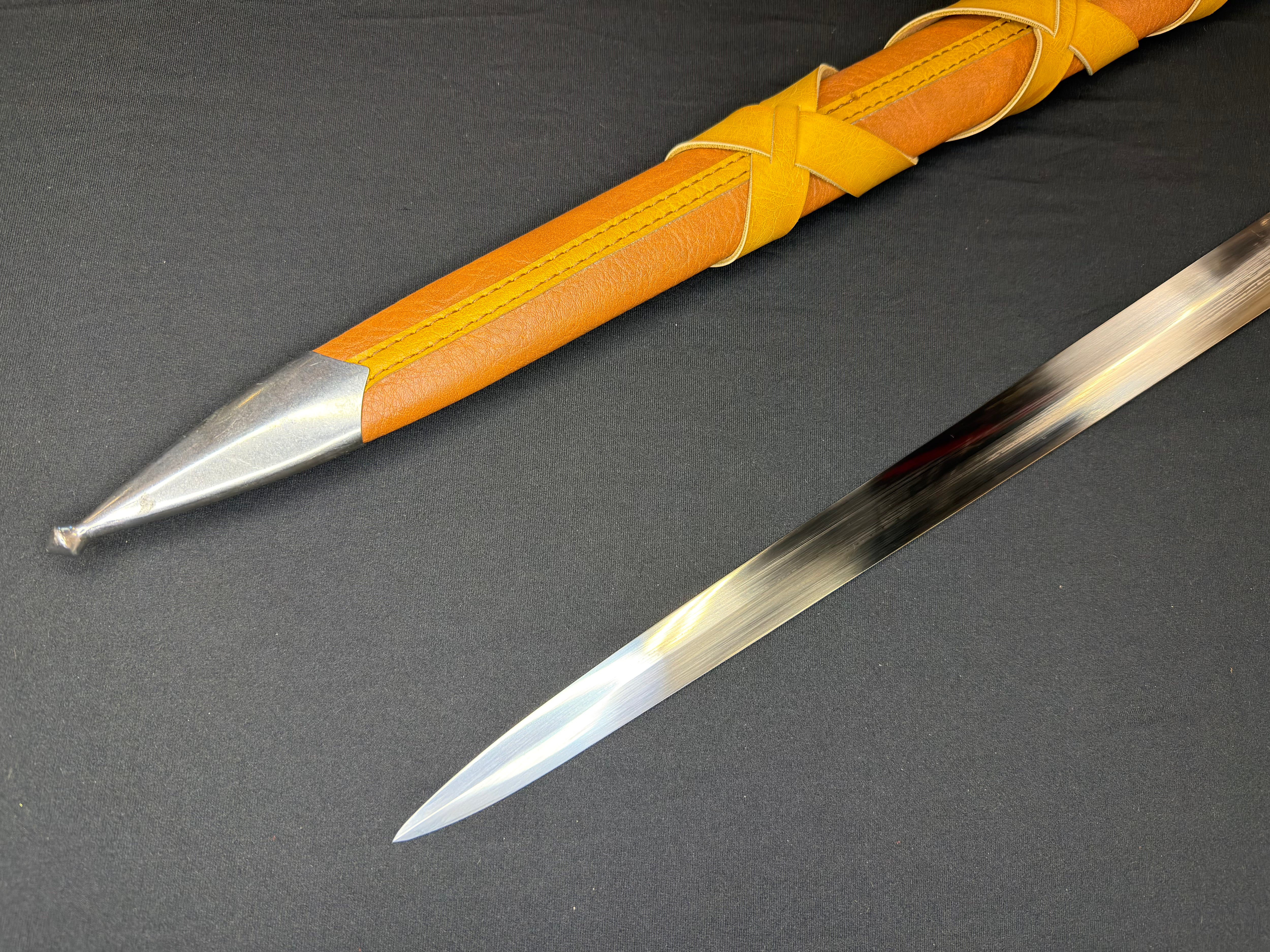 Phoenix Armory Longsword - Witcher III Wild Hunt Geralt's Enhanced Wolven Sword 65Mn
