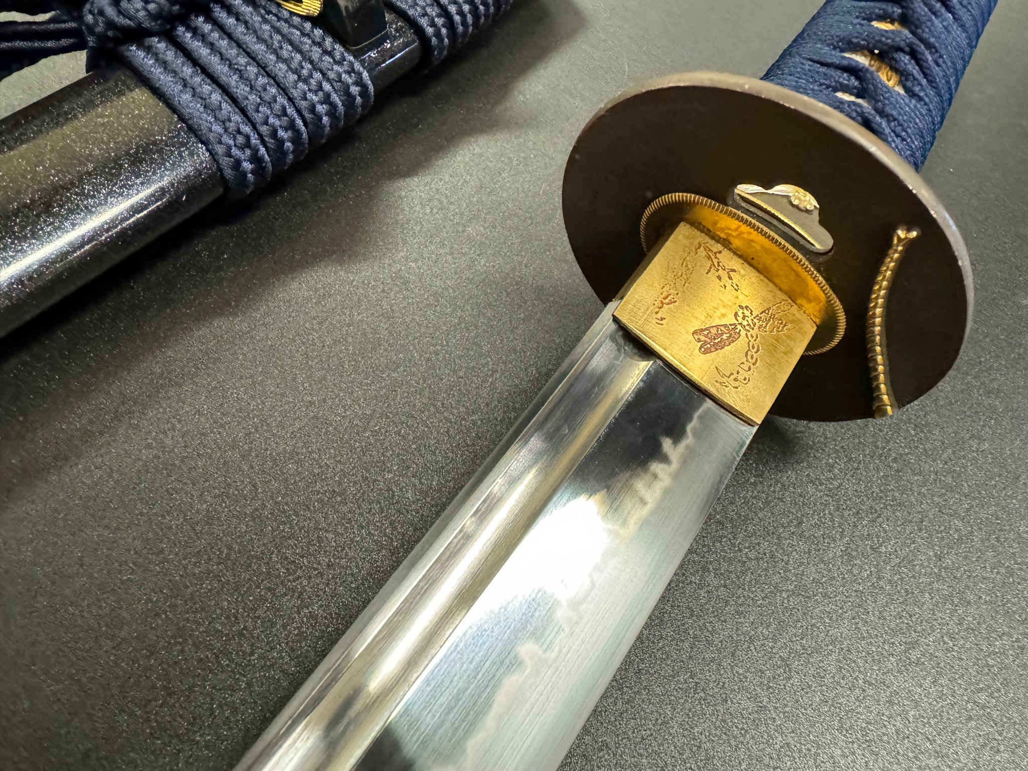 Moritaka Razor Prestige Blue Dragonfly Katana - T10 Clay Tempered Hadori Polish