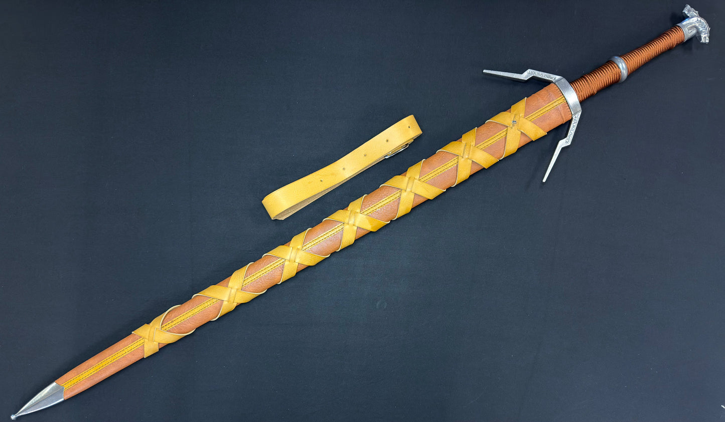 Phoenix Armory Longsword - Witcher III Wild Hunt Geralt's Enhanced Wolven Sword 65Mn