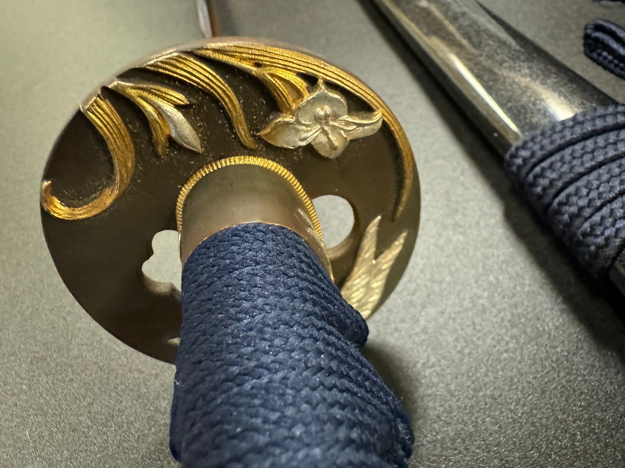 Moritaka Razor Prestige Blue Dragonfly Katana - T10 Clay Tempered Hadori Polish
