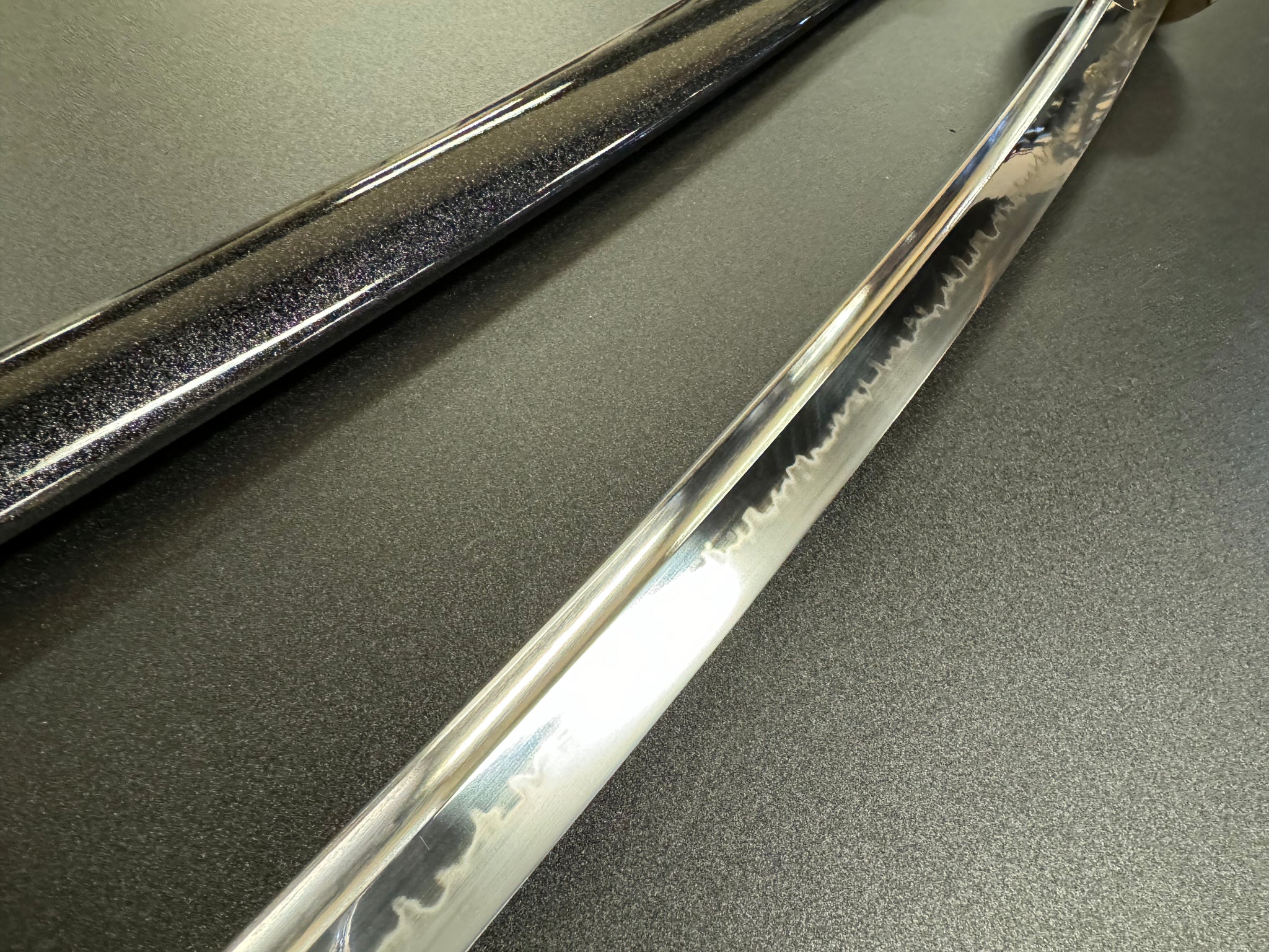 Moritaka Razor Prestige Blue Dragonfly Katana - T10 Clay Tempered Hadori Polish