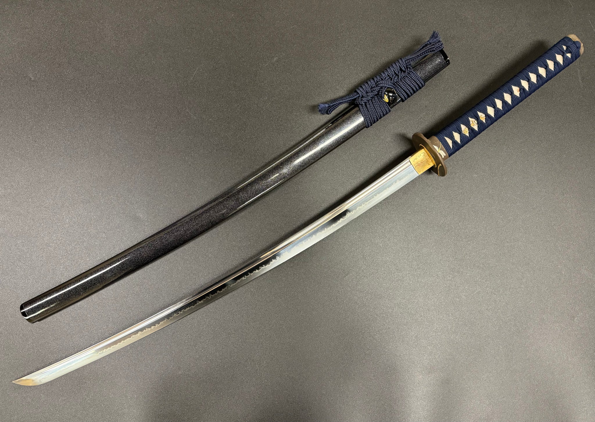 Moritaka Razor Prestige Blue Dragonfly Katana - T10 Clay Tempered Hadori Polish
