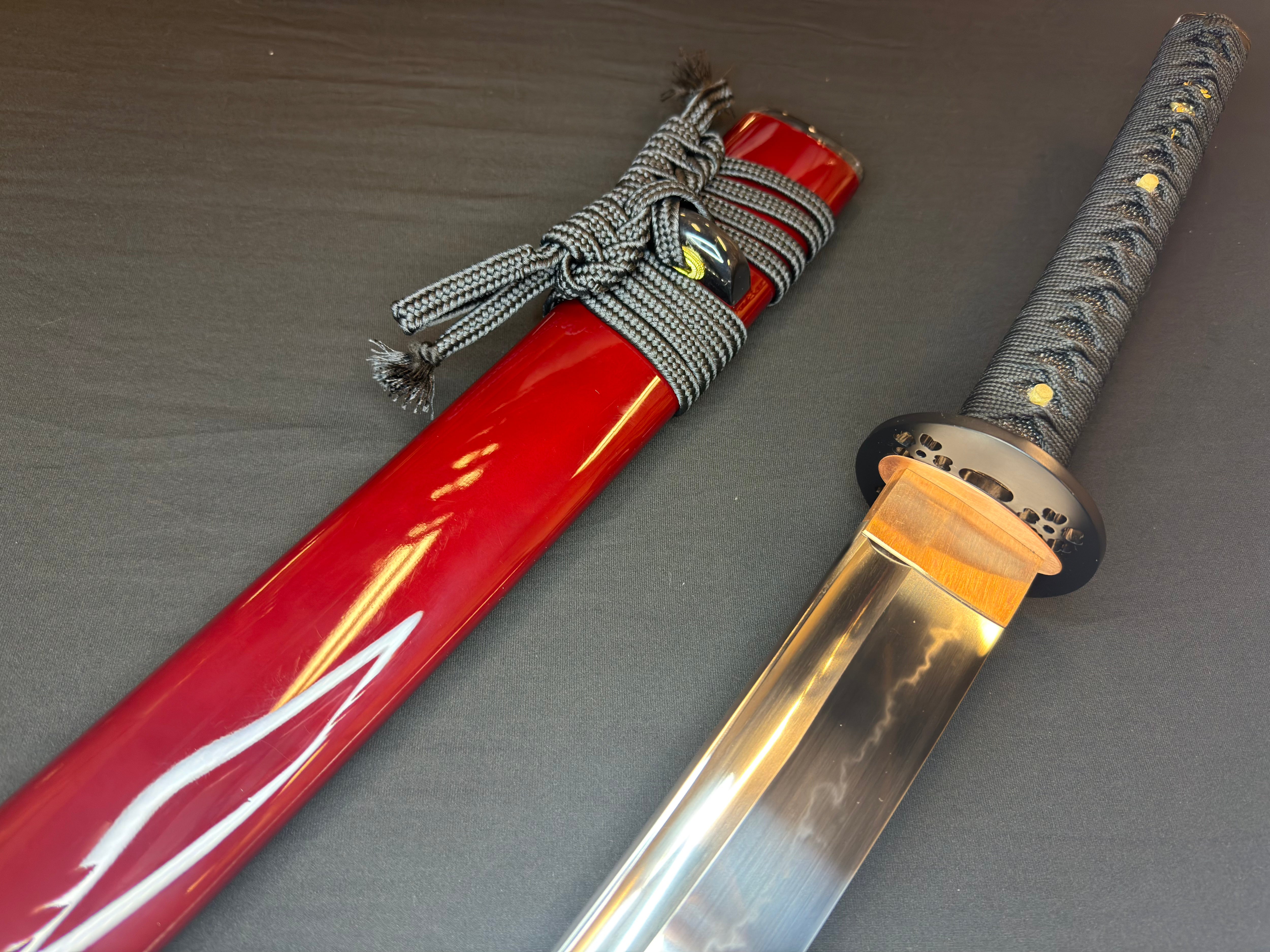 Legacy Steel O-Katana Titan Stout - Iron Blossoms with Bo-hi, Choji Hamon, 1095 Clay Tempered