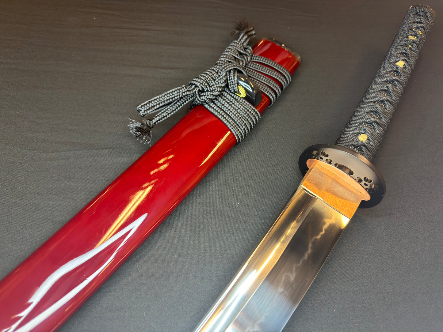 Legacy Steel O-Katana Titan Stout - Iron Blossoms with Bo-hi, Choji Hamon, 1095 Clay Tempered