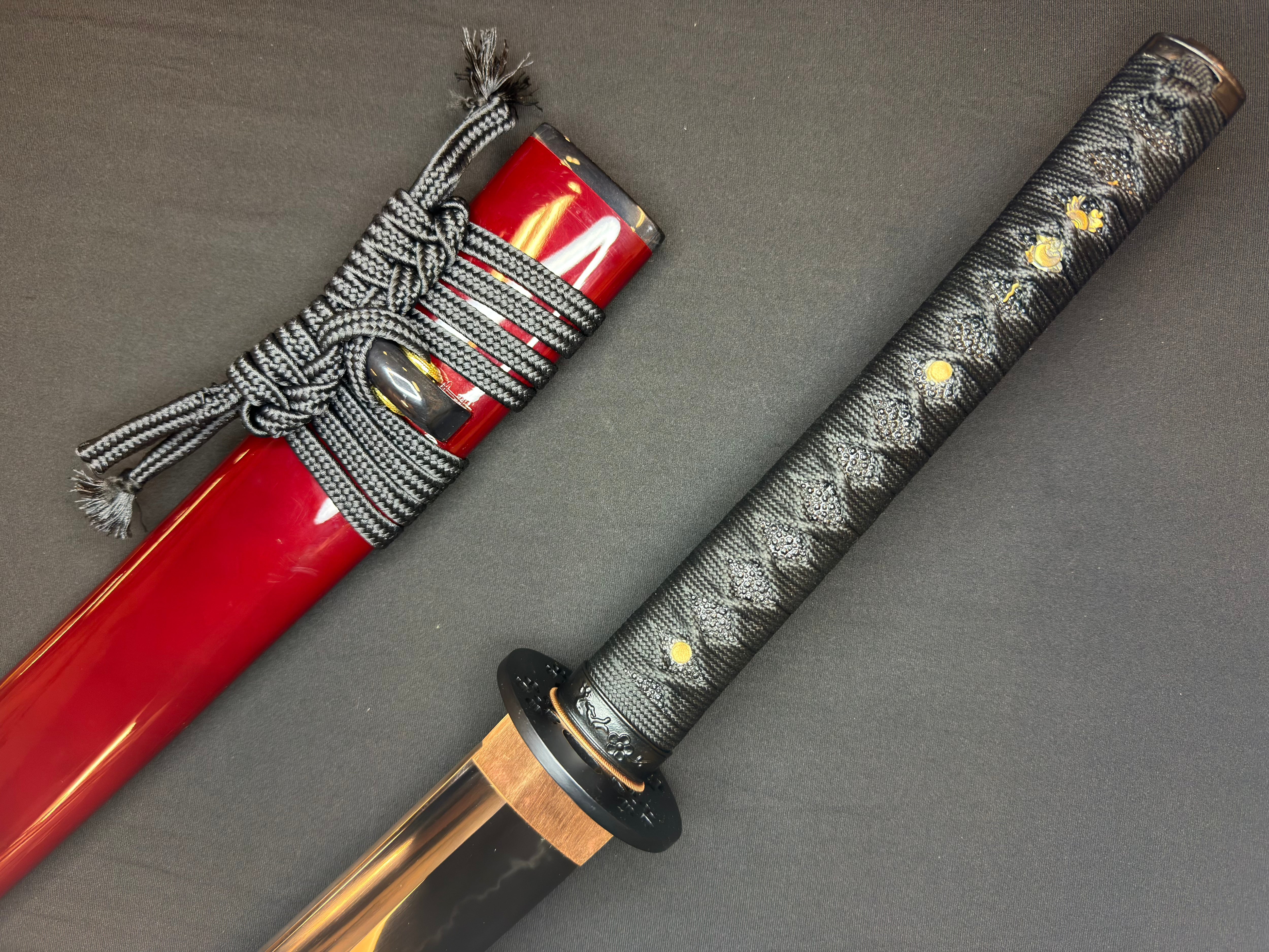 Legacy Steel O-Katana Titan Stout - Iron Blossoms with Bo-hi, Choji Hamon, 1095 Clay Tempered