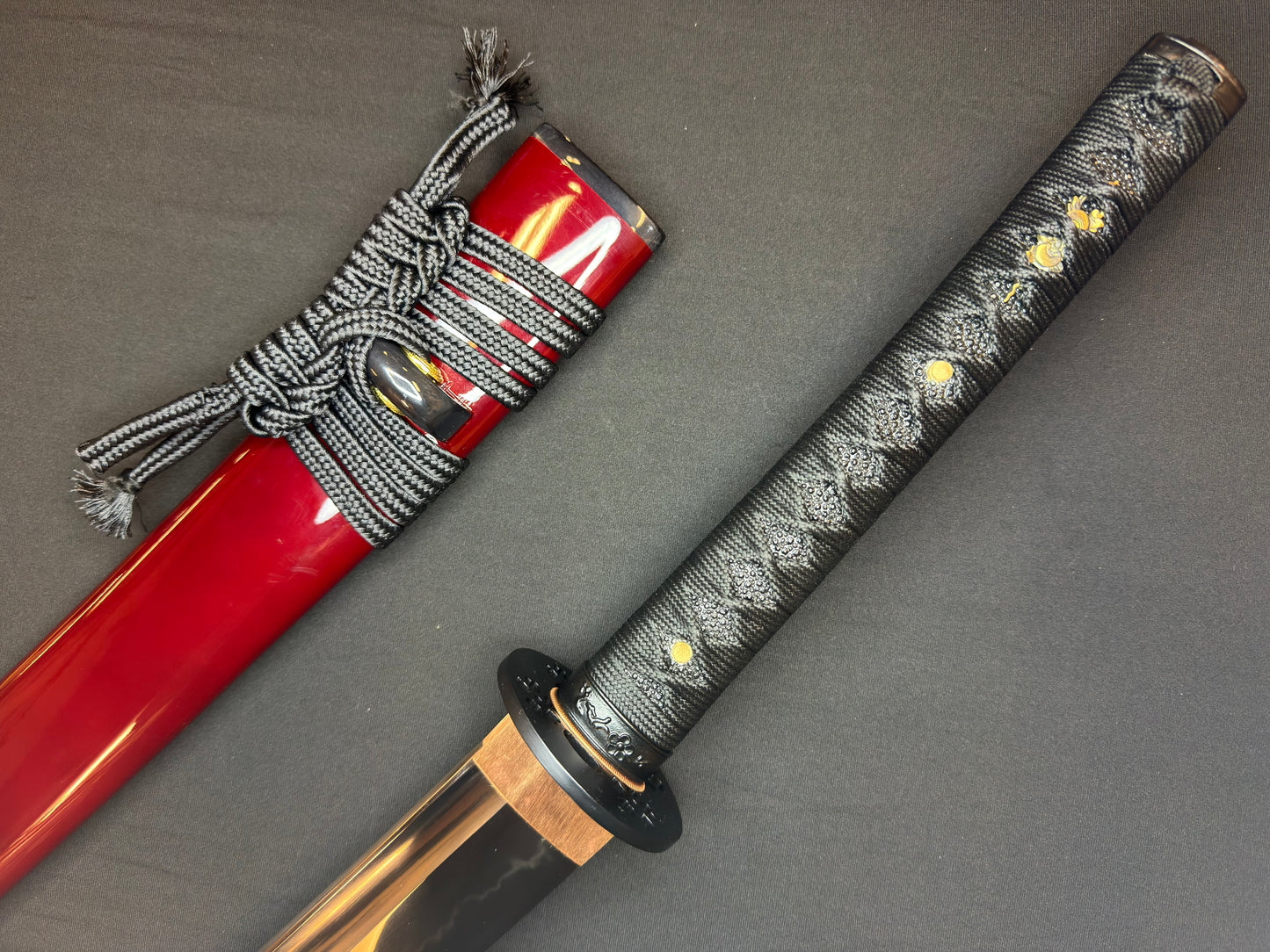 Legacy Steel O-Katana Titan Stout - Iron Blossoms with Bo-hi, Choji Hamon, 1095 Clay Tempered
