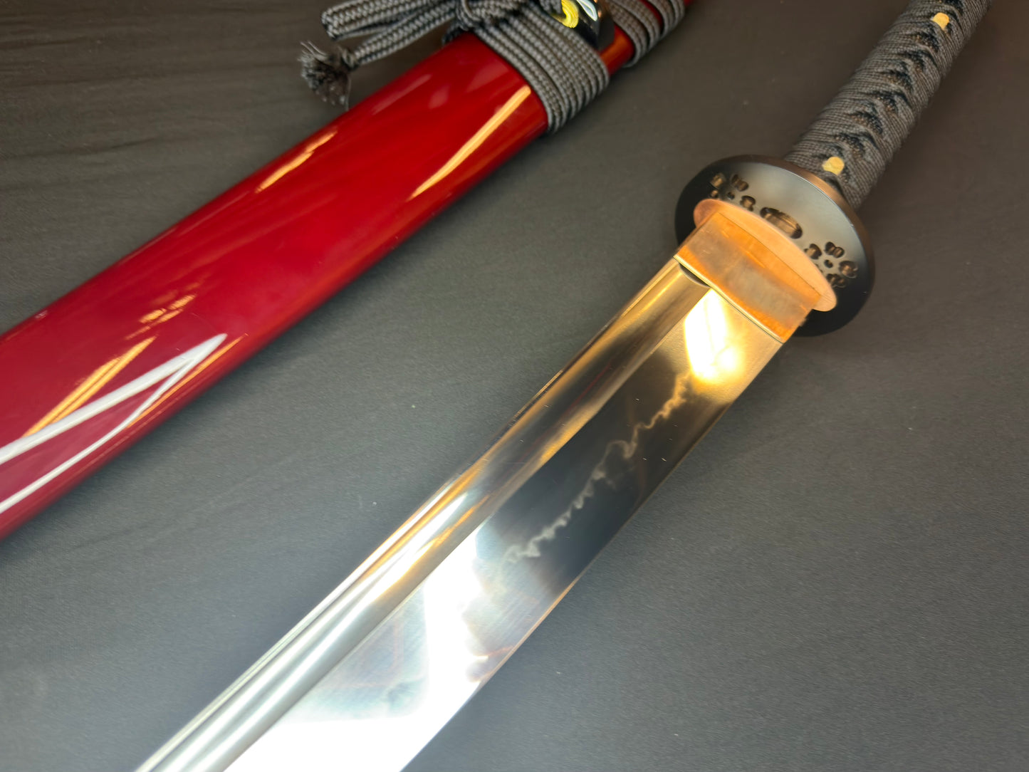 Legacy Steel O-Katana Titan Stout - Iron Blossoms with Bo-hi, Choji Hamon, 1095 Clay Tempered