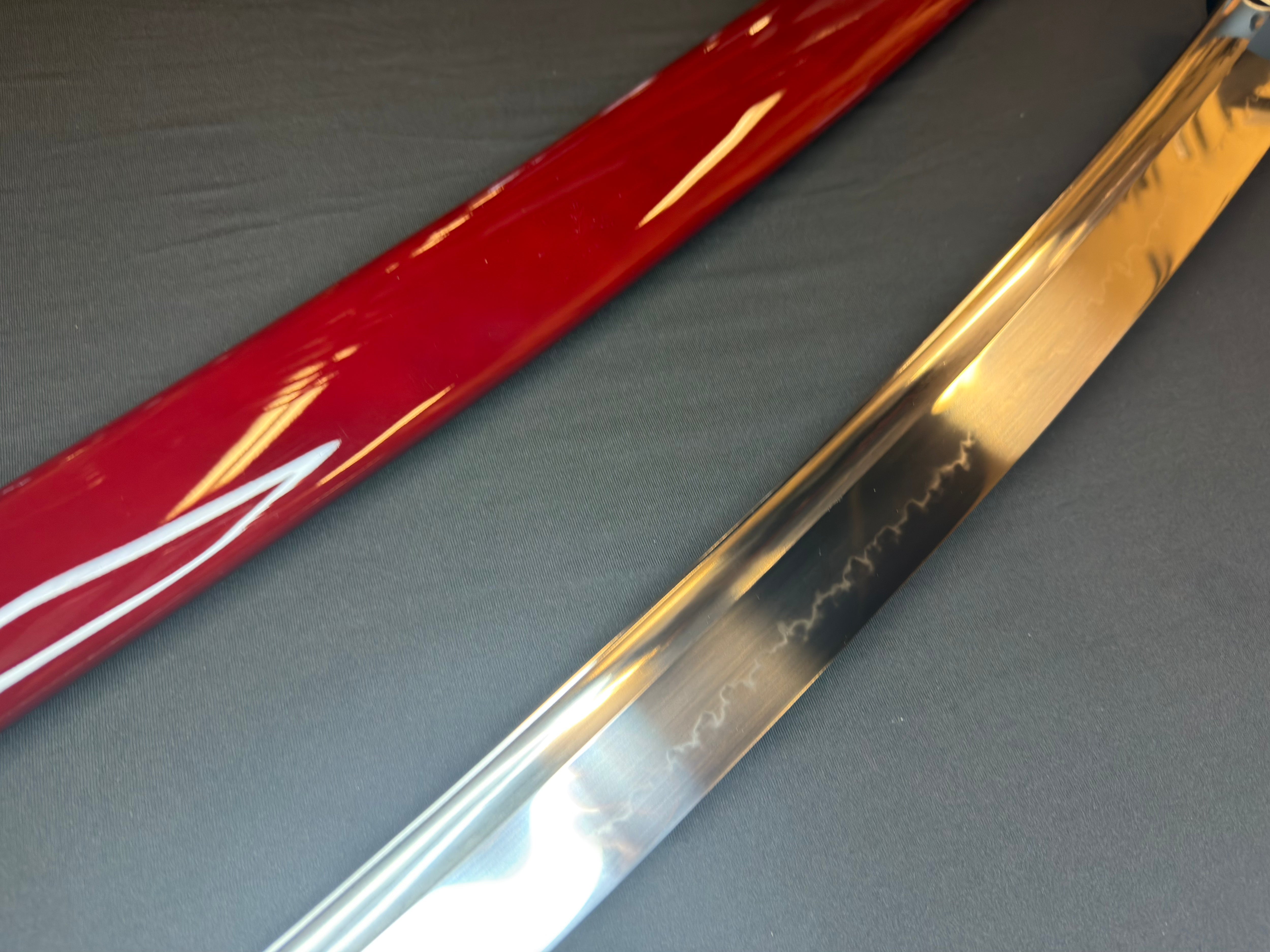 Legacy Steel O-Katana Titan Stout - Iron Blossoms with Bo-hi, Choji Hamon, 1095 Clay Tempered