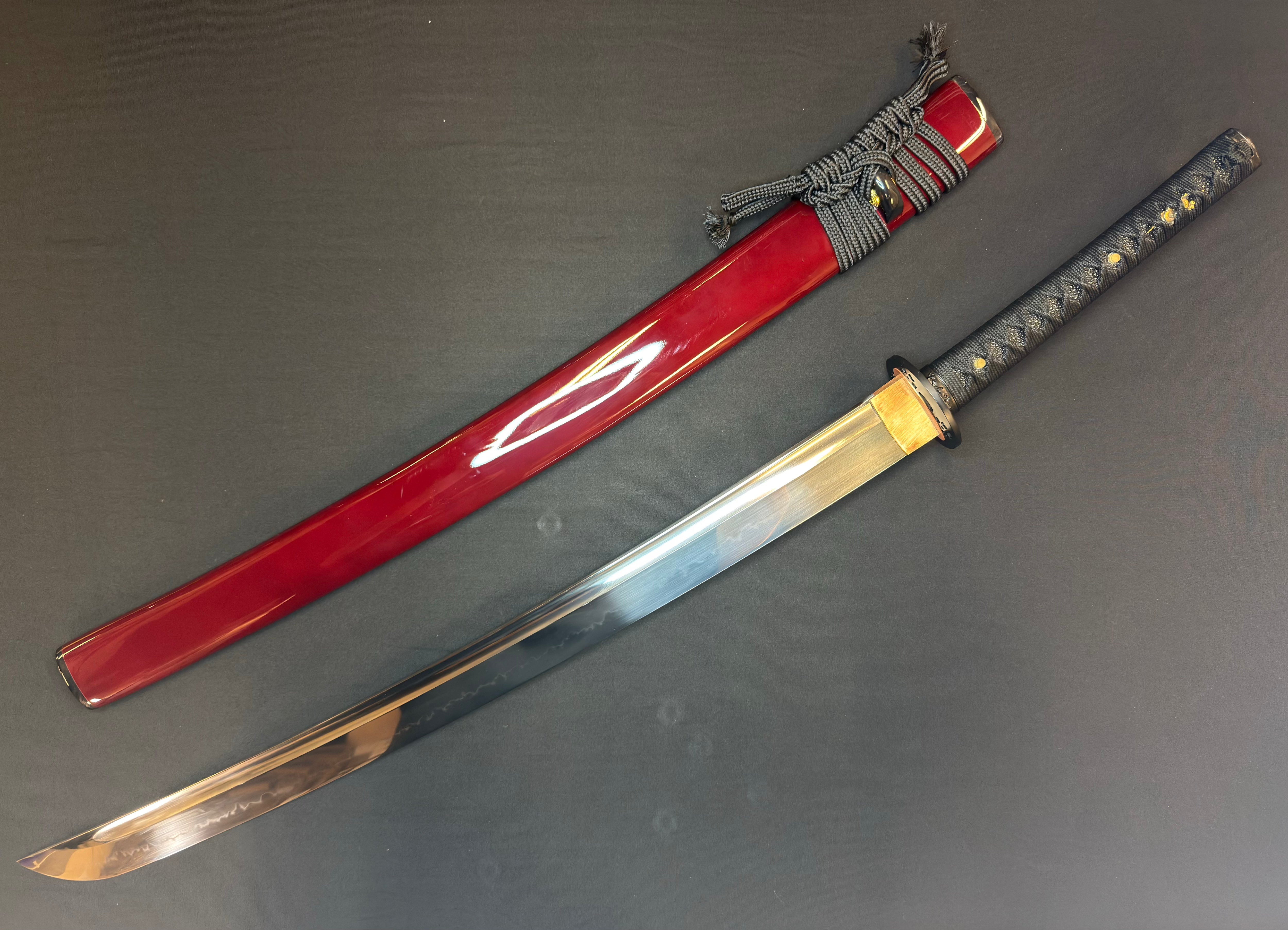 Legacy Steel O-Katana Titan Stout - Iron Blossoms with Bo-hi, Choji Hamon, 1095 Clay Tempered