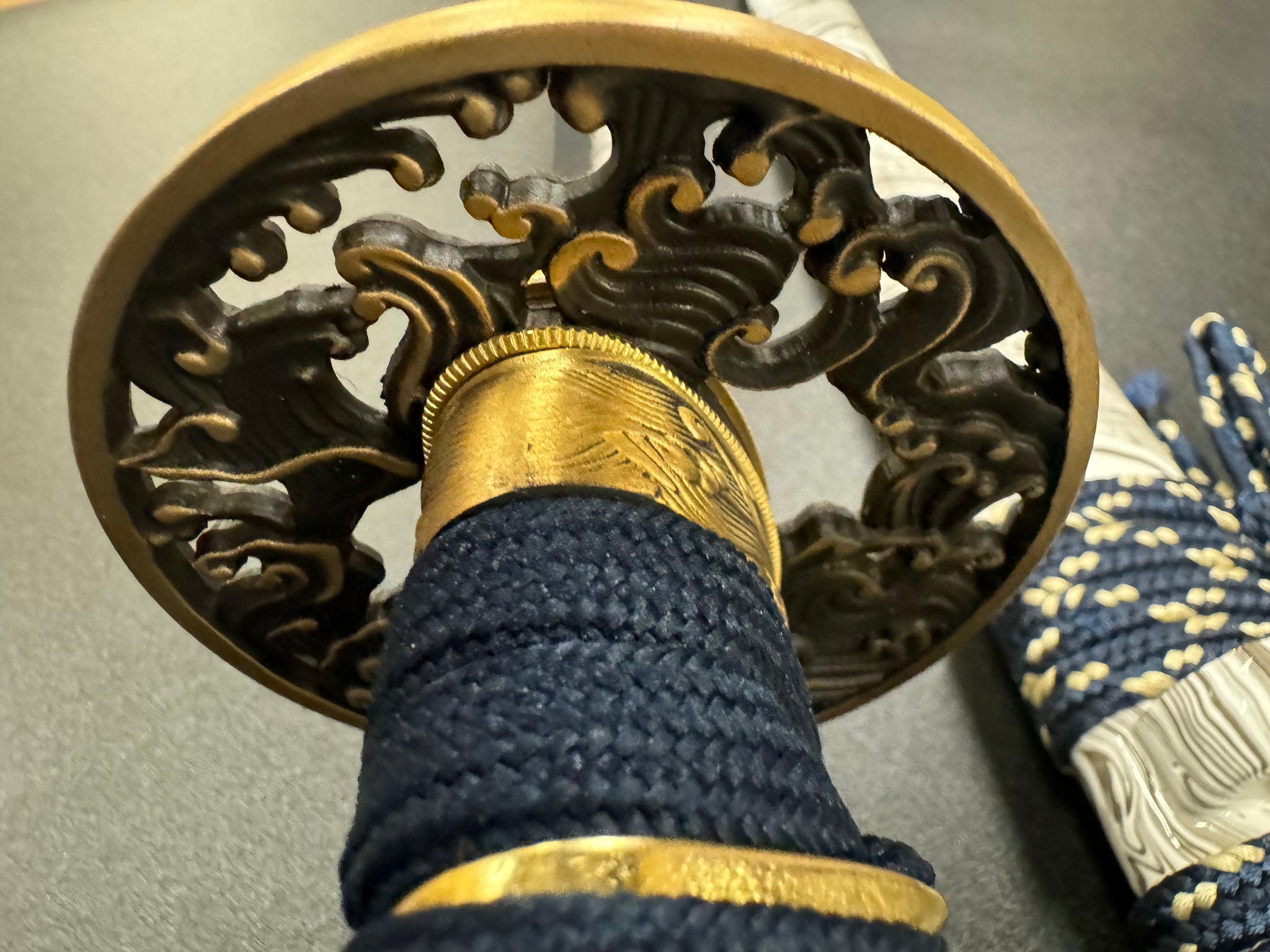 Dragonspring Wavecrest Katana Folded Steel