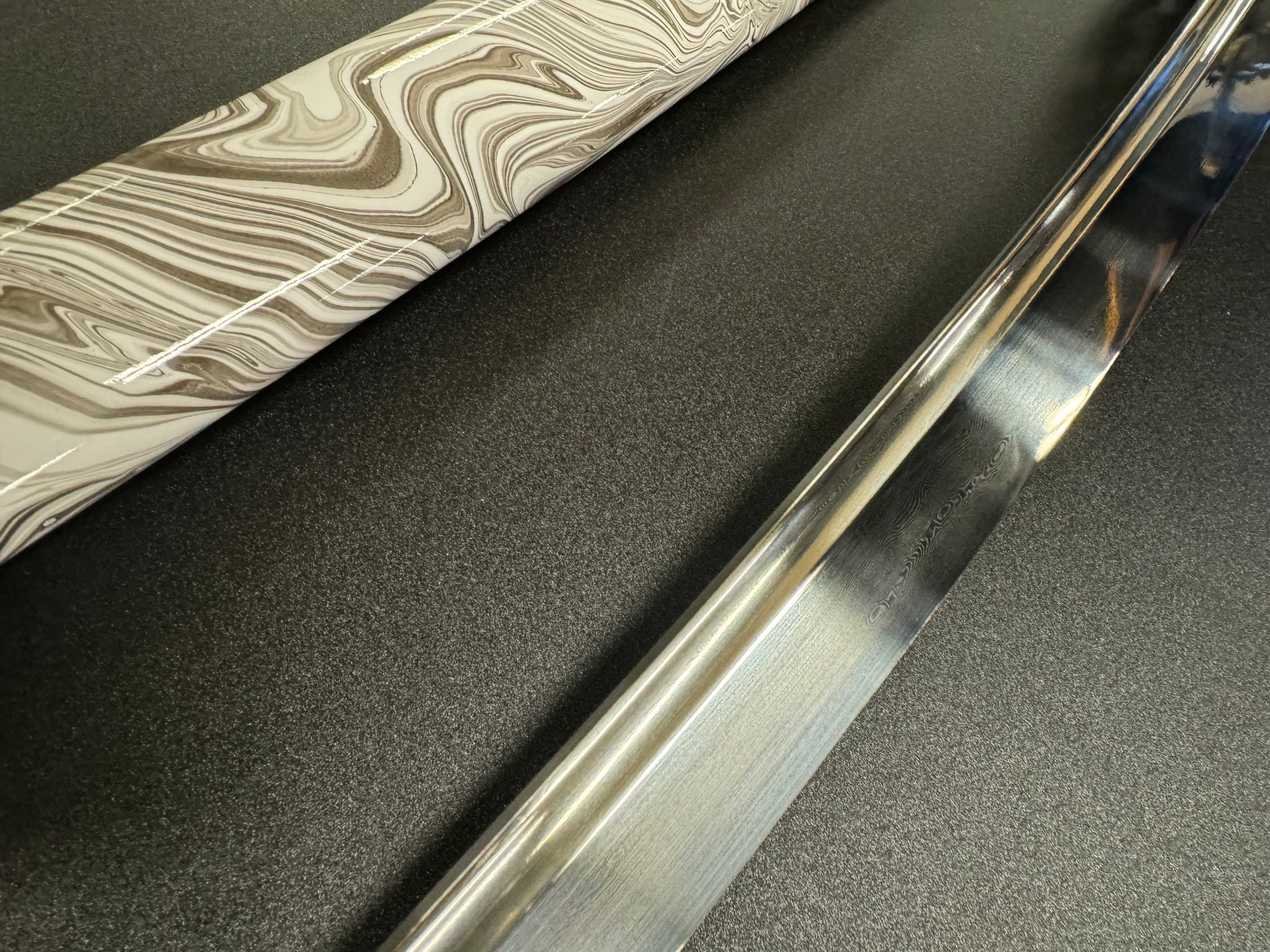 Dragonspring Wavecrest Katana Folded Steel