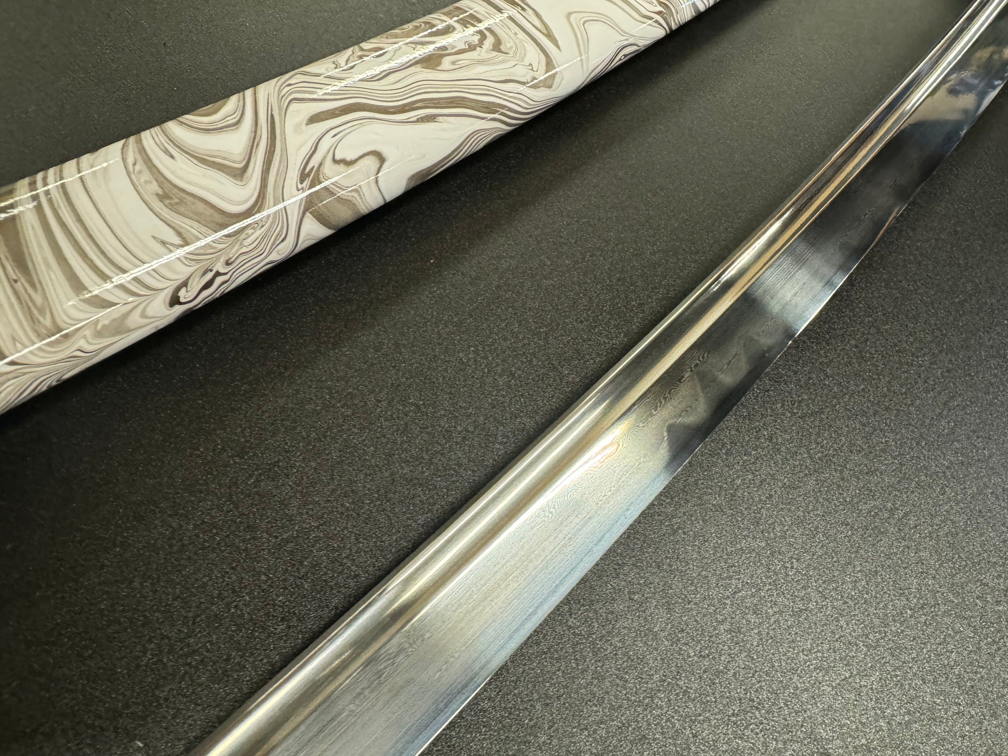 Dragonspring Wavecrest Katana Folded Steel