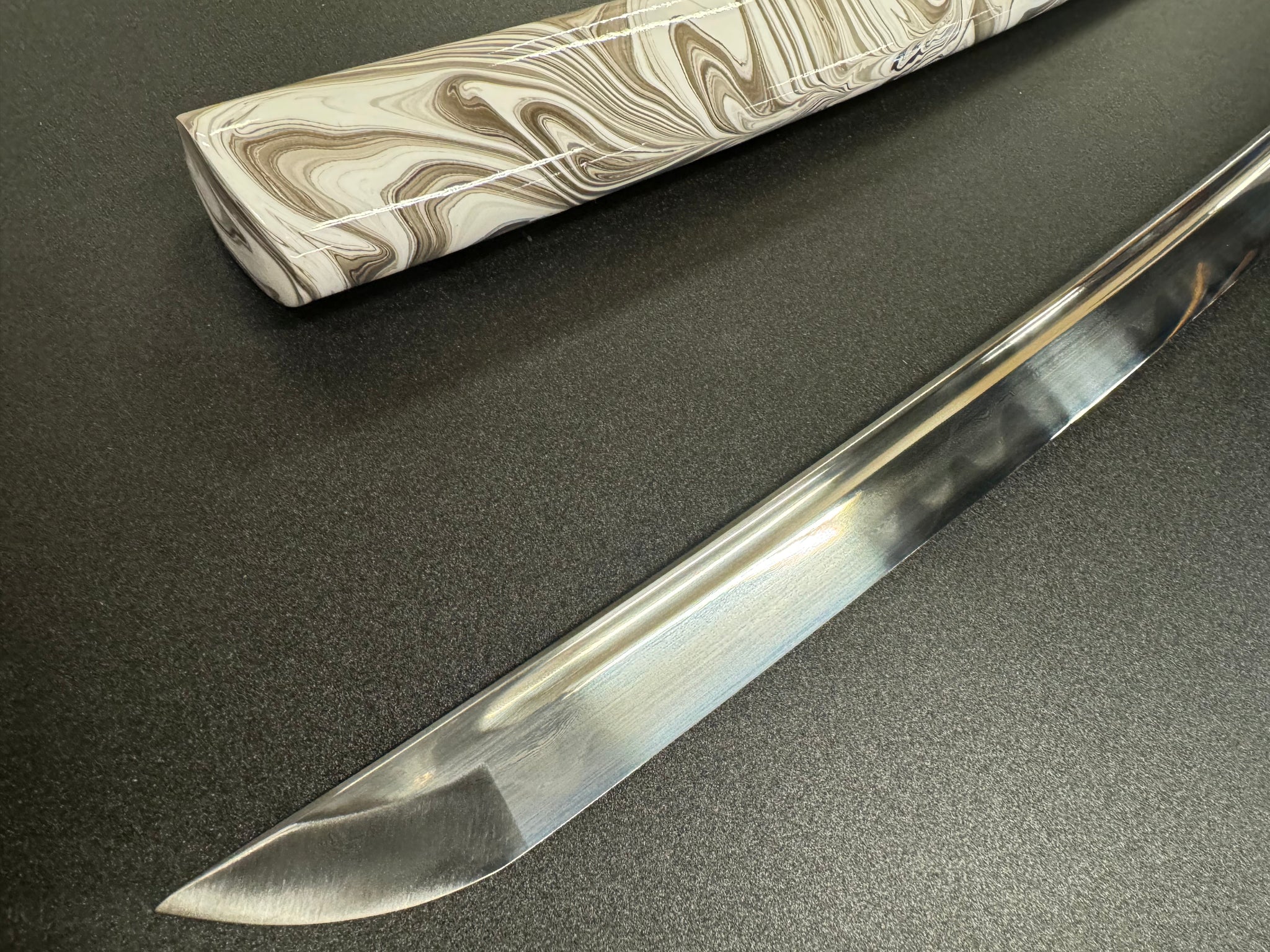 Dragonspring Wavecrest Katana Folded Steel