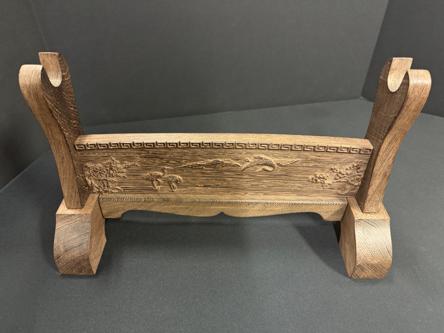 Phoenix Armory Premium Sword Stand - Dark Finish Crane Theme - Tier Options