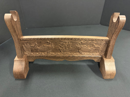Phoenix Armory Premium Sword Stand - Dark Finish Carp Theme - Tier Options