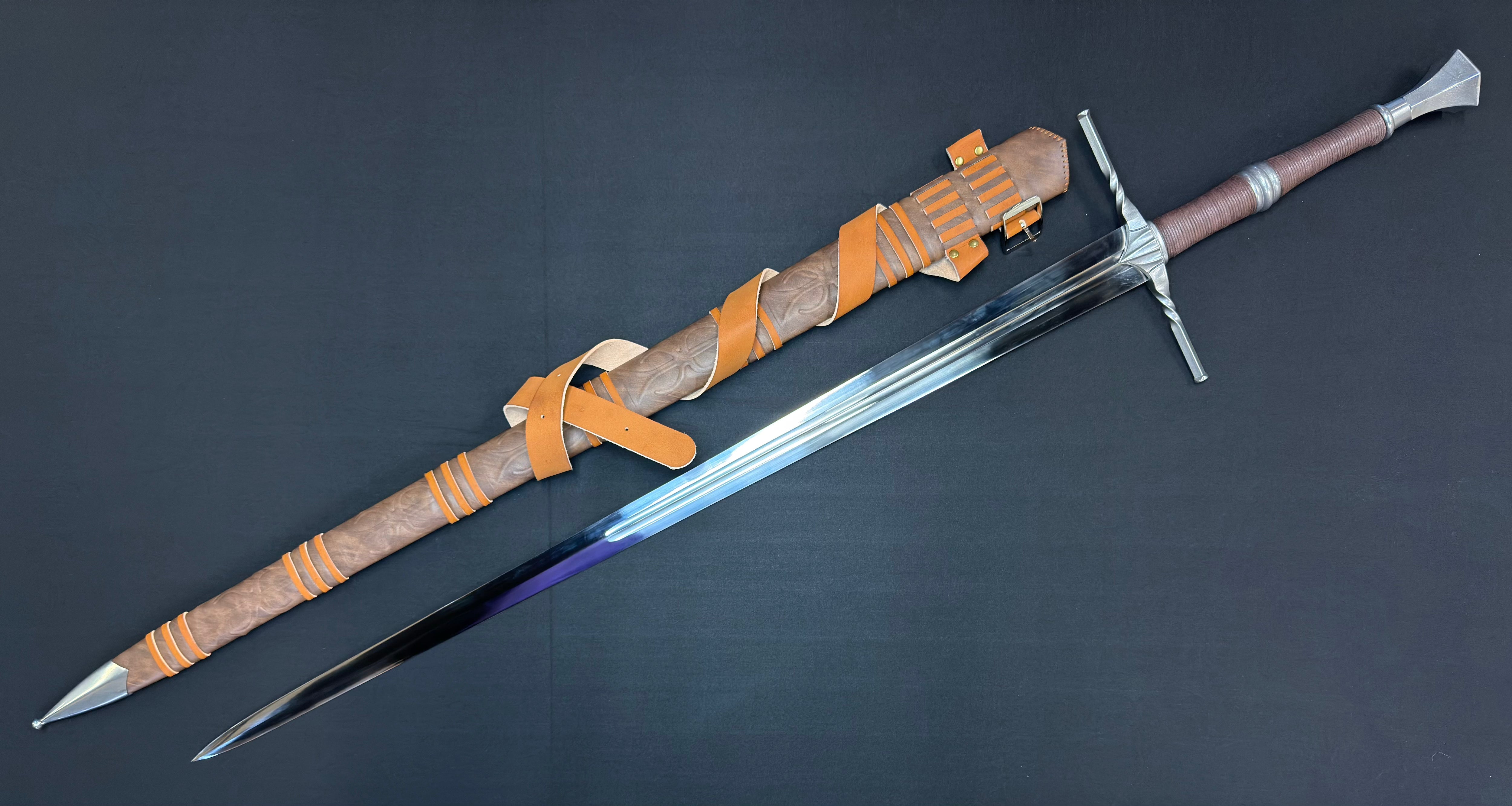 Phoenix Armory Longsword - Witcher III Geralt's Steel Sword 65Mn