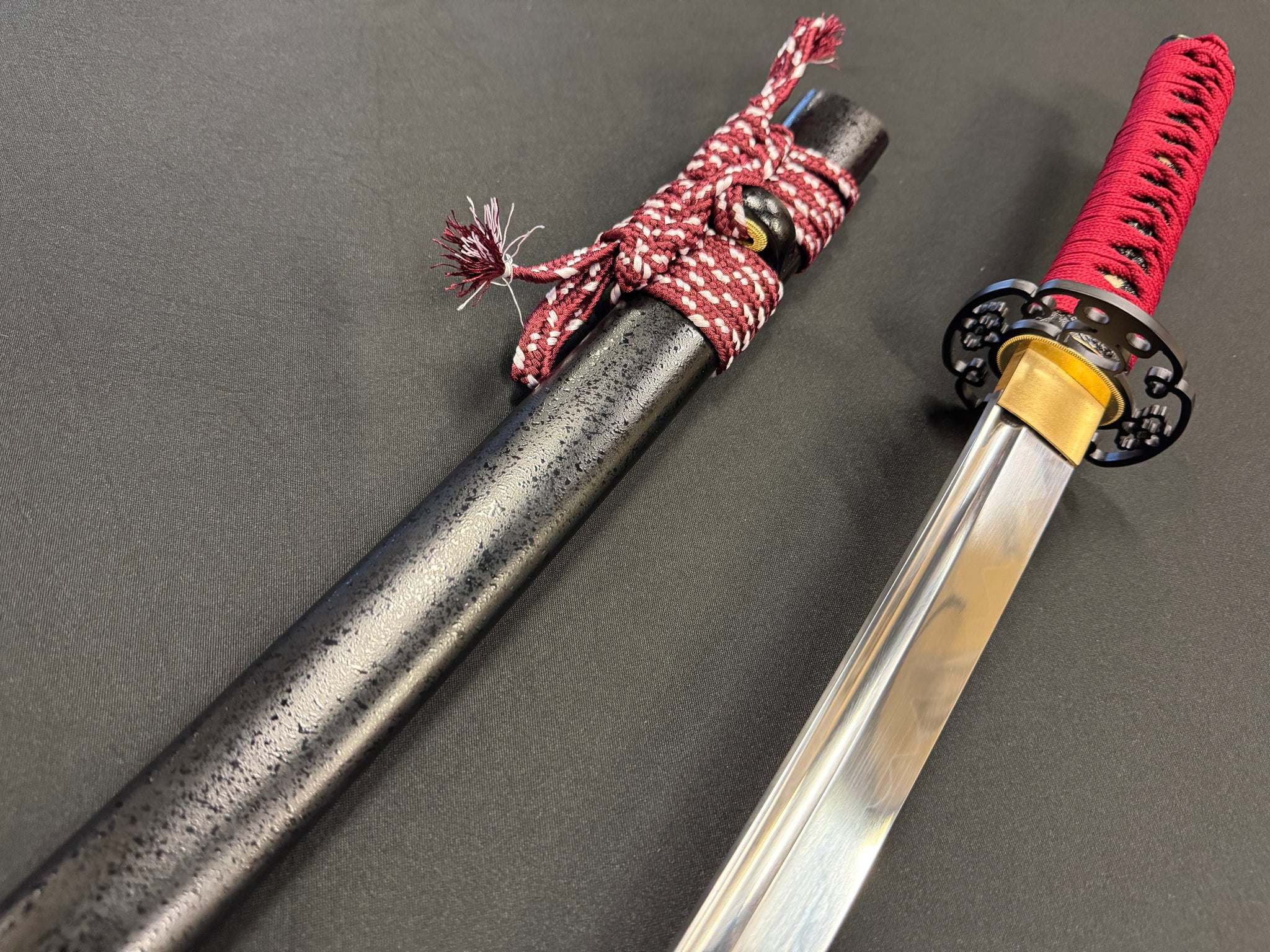 Phoenix Armory Katate-uchi Single Handed Sword - Scarlet Slasher T10 Tsuba Options