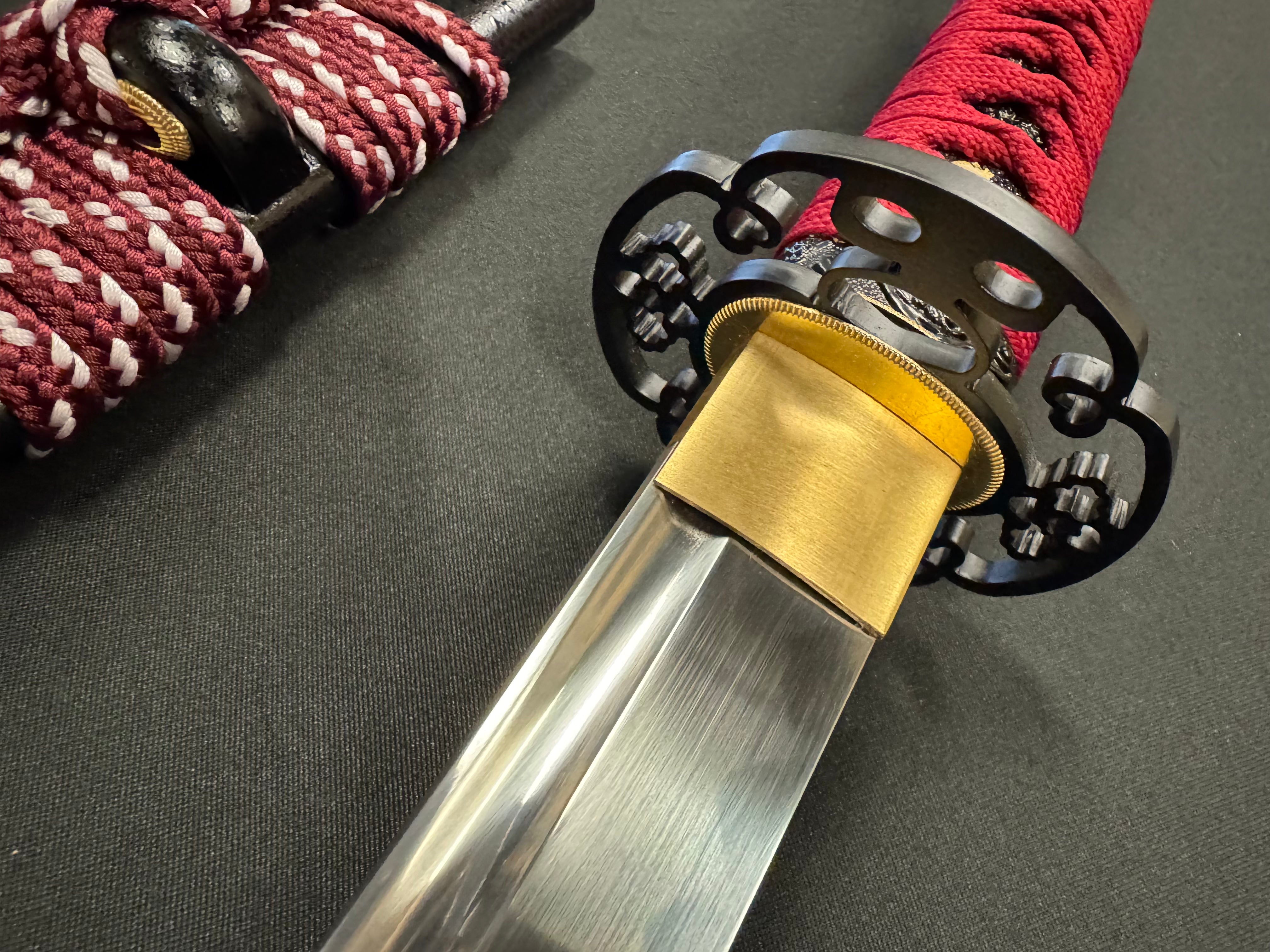 Phoenix Armory Katate-uchi Single Handed Sword - Scarlet Slasher T10 Tsuba Options
