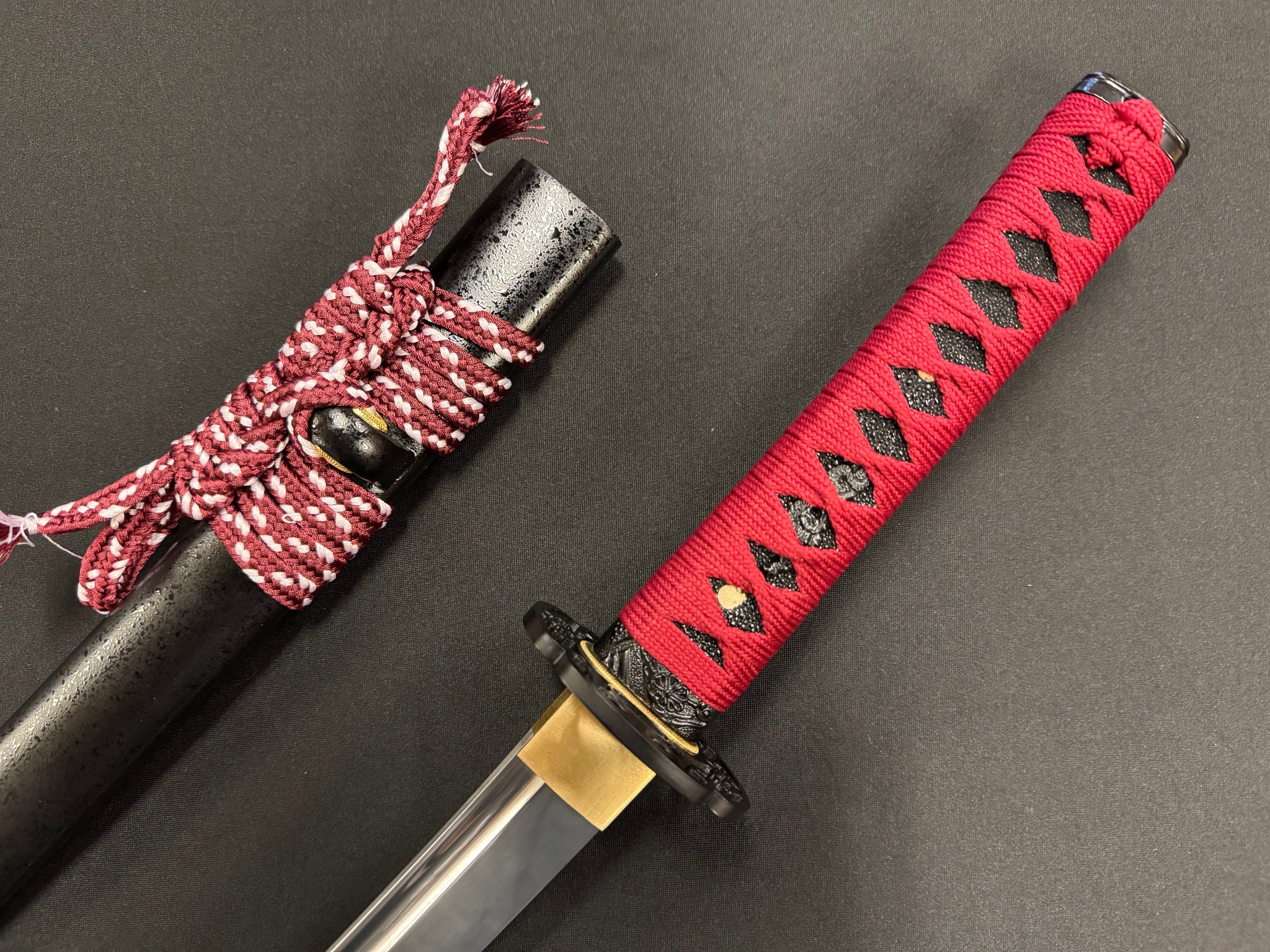 Phoenix Armory Katate-uchi Single Handed Sword - Scarlet Slasher T10 Tsuba Options