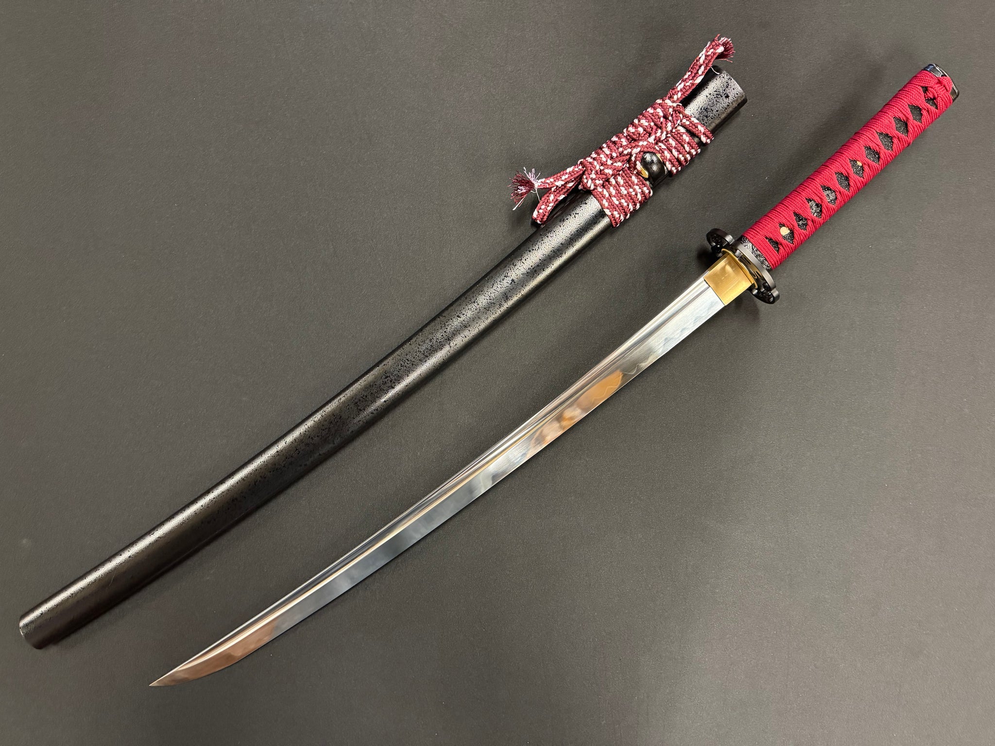 Phoenix Armory Katate-uchi Single Handed Sword - Scarlet Slasher T10 Tsuba Options