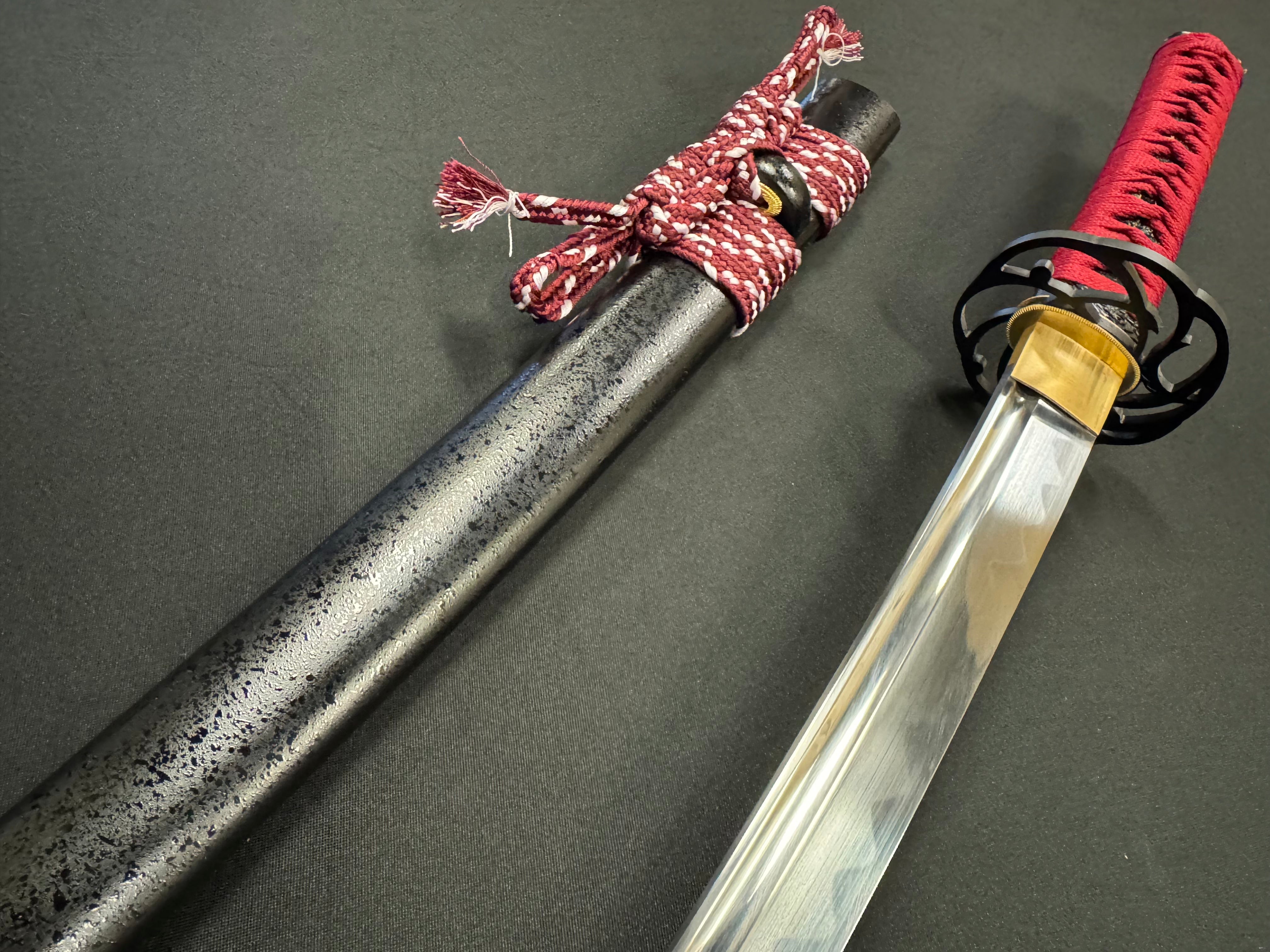 Phoenix Armory Katate-uchi Single Handed Sword - Scarlet Slasher T10 Tsuba Options