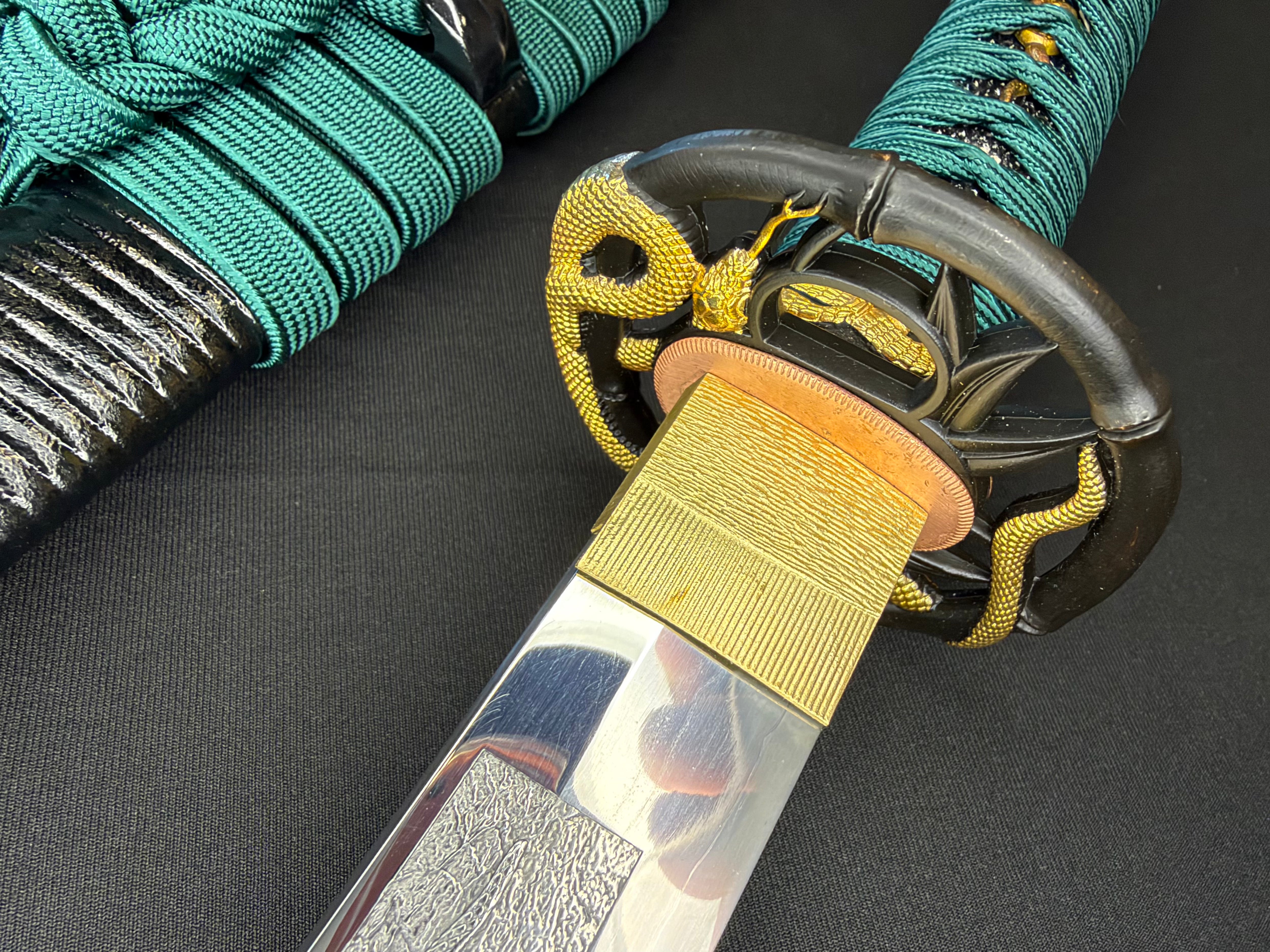 Phoenix Armory Craftsman Elite Katana - Forest Viper Folded Oroshigane Horimono