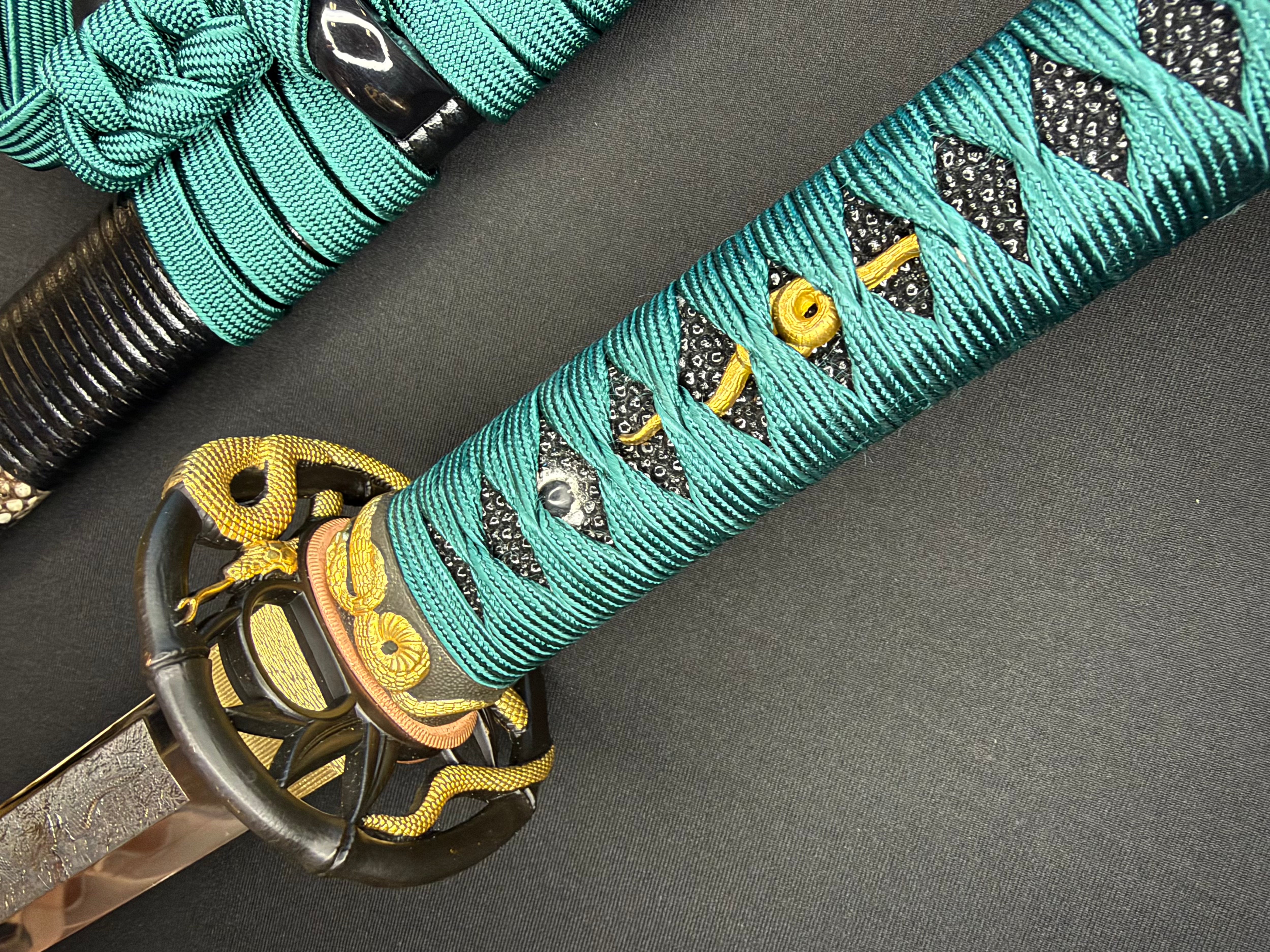 Phoenix Armory Craftsman Elite Katana - Forest Viper Folded Oroshigane Horimono
