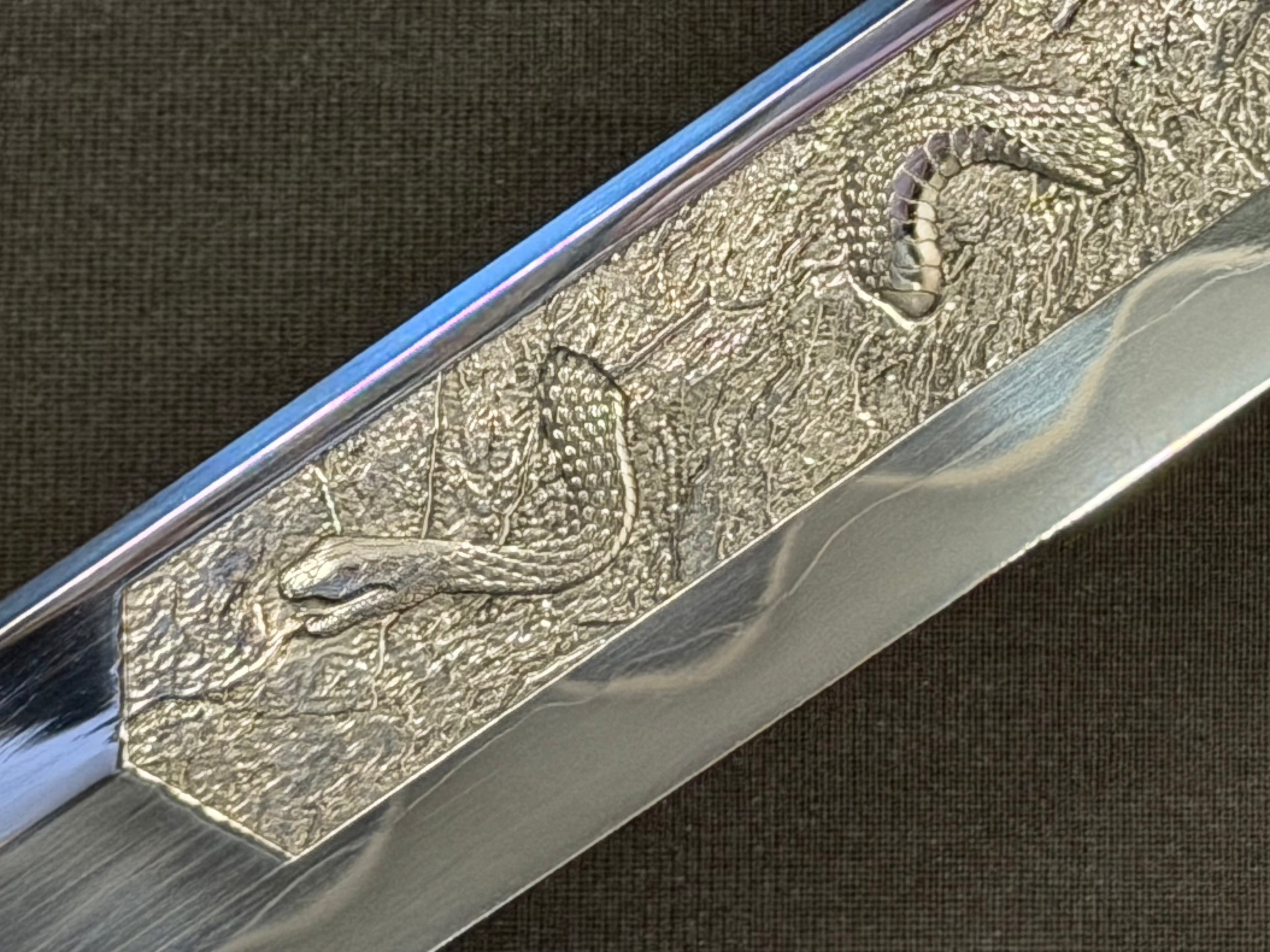 Phoenix Armory Craftsman Elite Katana - Forest Viper Folded Oroshigane Horimono