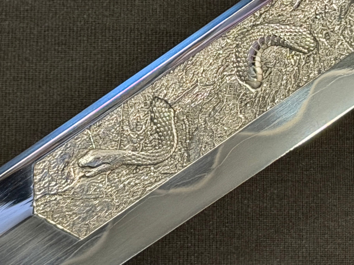Phoenix Armory Craftsman Elite Katana - Forest Viper Folded Oroshigane Horimono