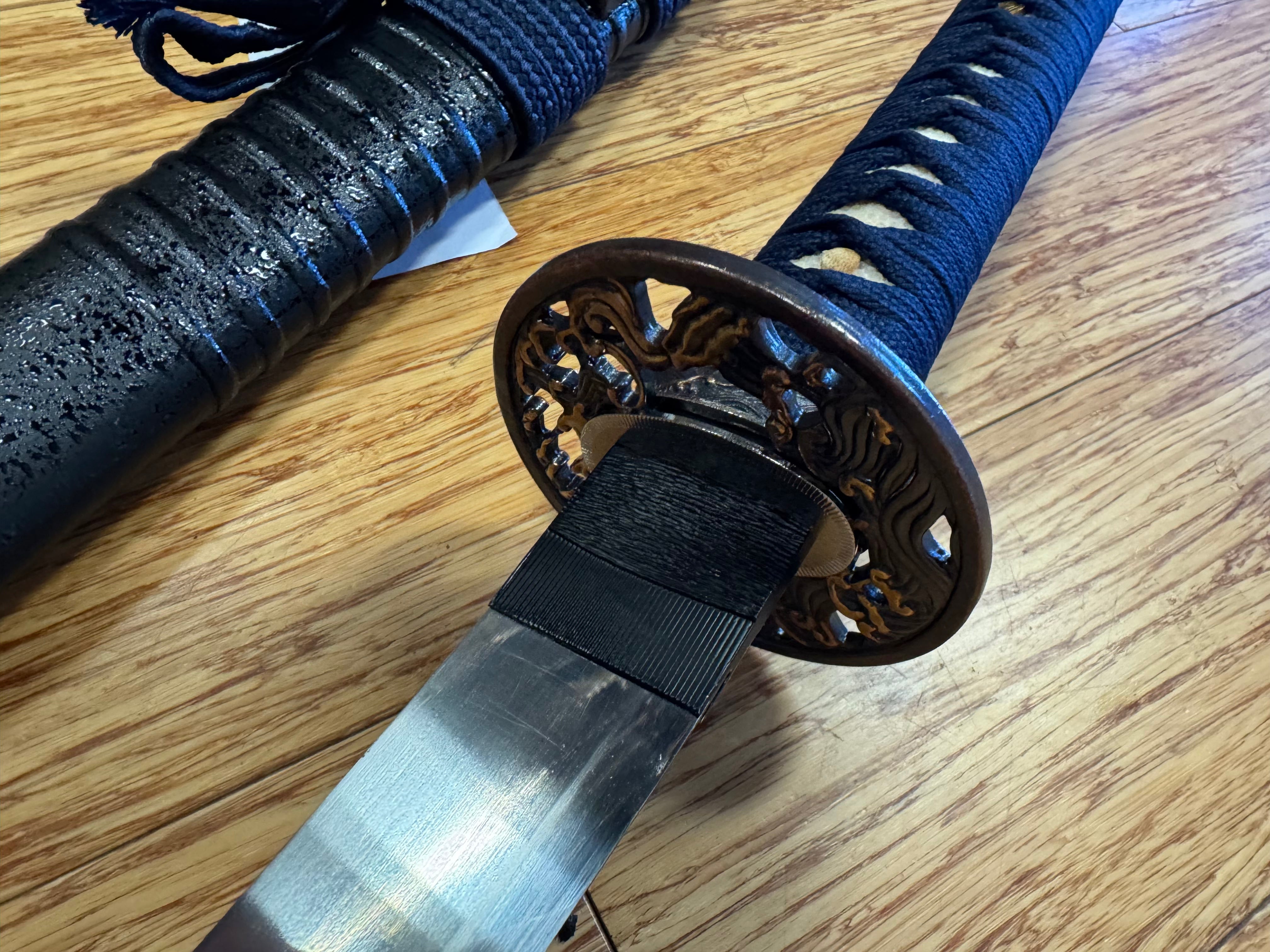 Legacy Blades Nightstorm Reaper Wakizashi  - 1095 Clay Tempered Hira Zukuri Suguha
