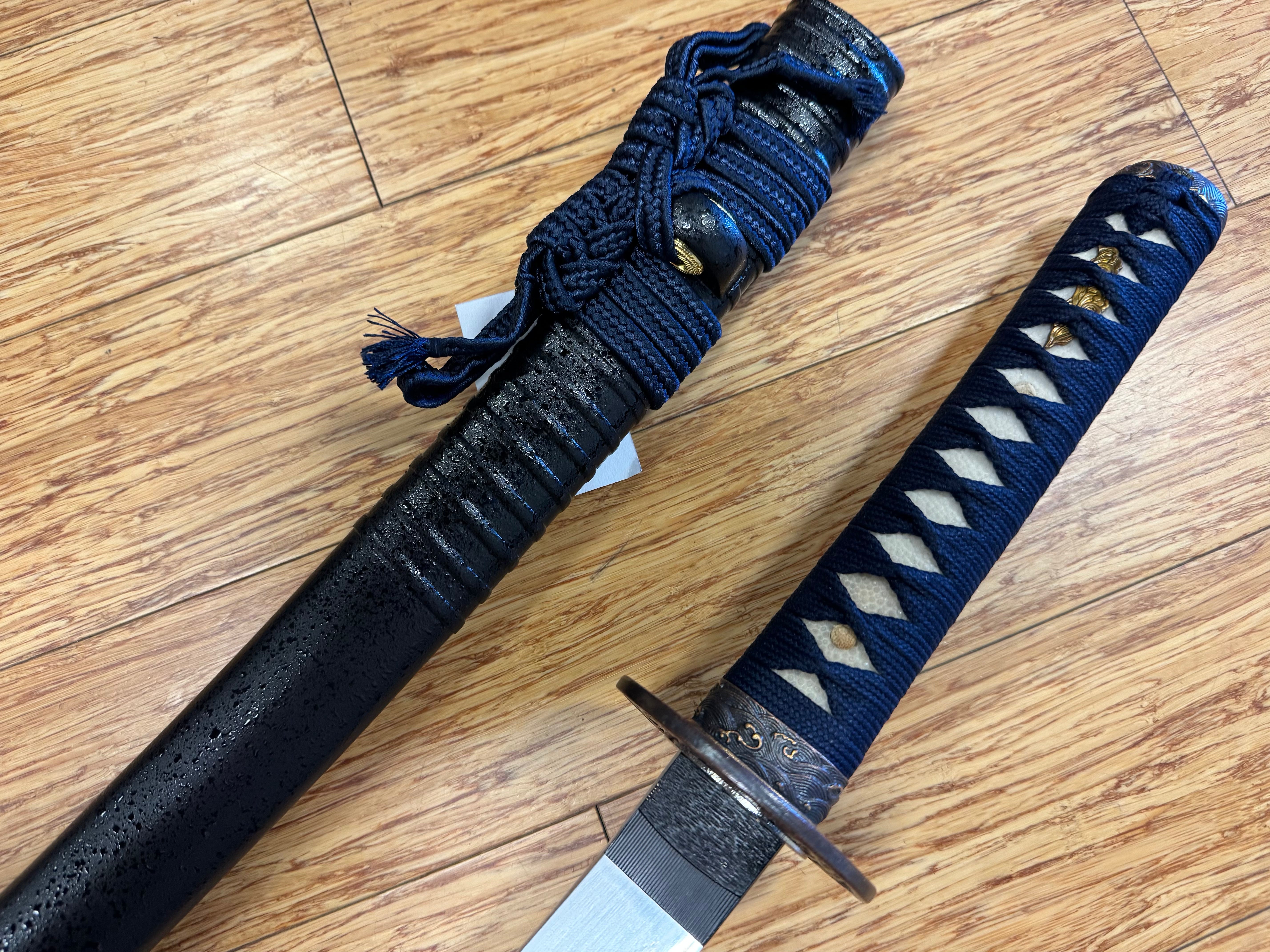 Legacy Blades Nightstorm Reaper Wakizashi  - 1095 Clay Tempered Hira Zukuri Suguha
