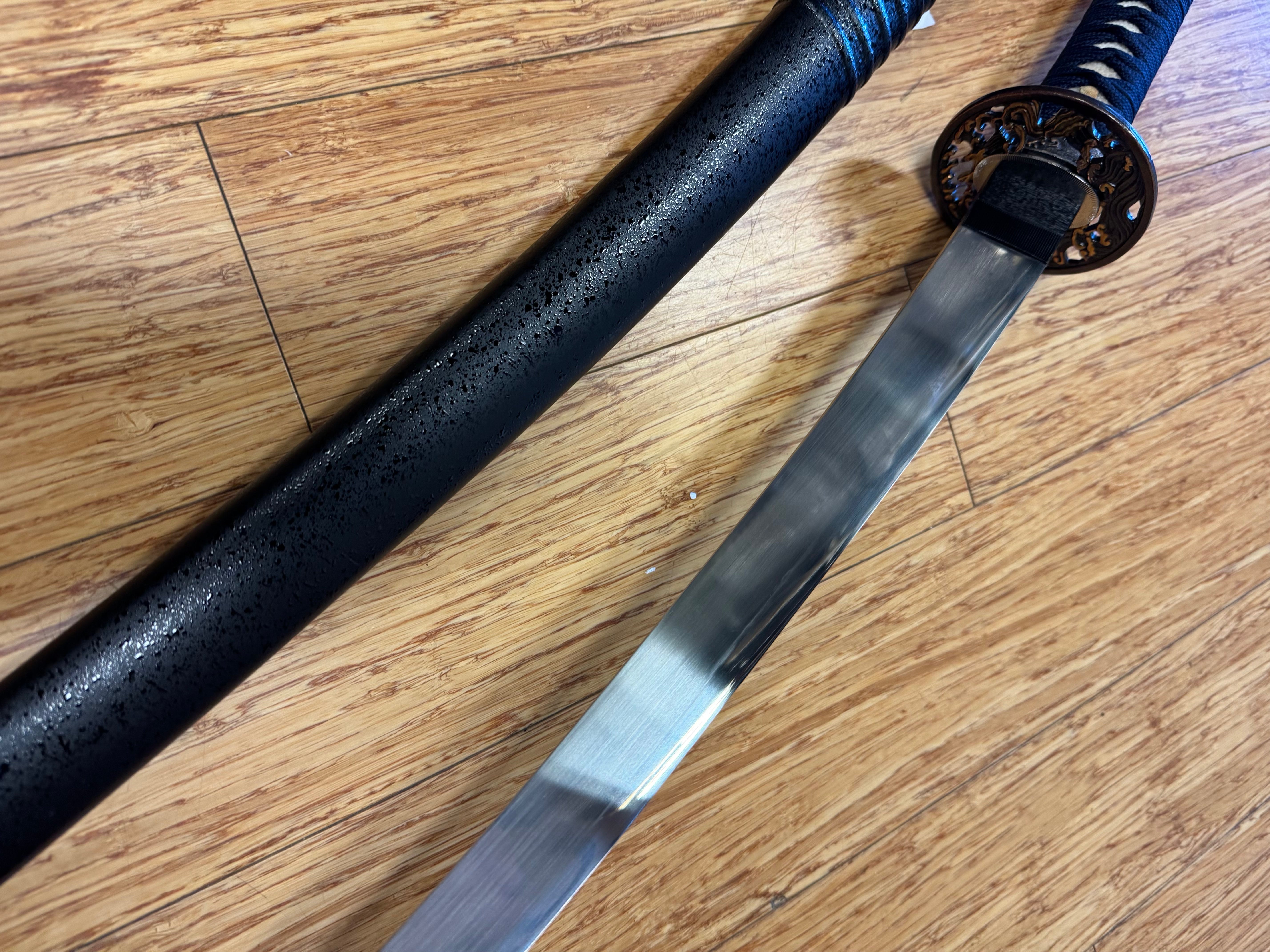 Legacy Blades Nightstorm Reaper Wakizashi  - 1095 Clay Tempered Hira Zukuri Suguha