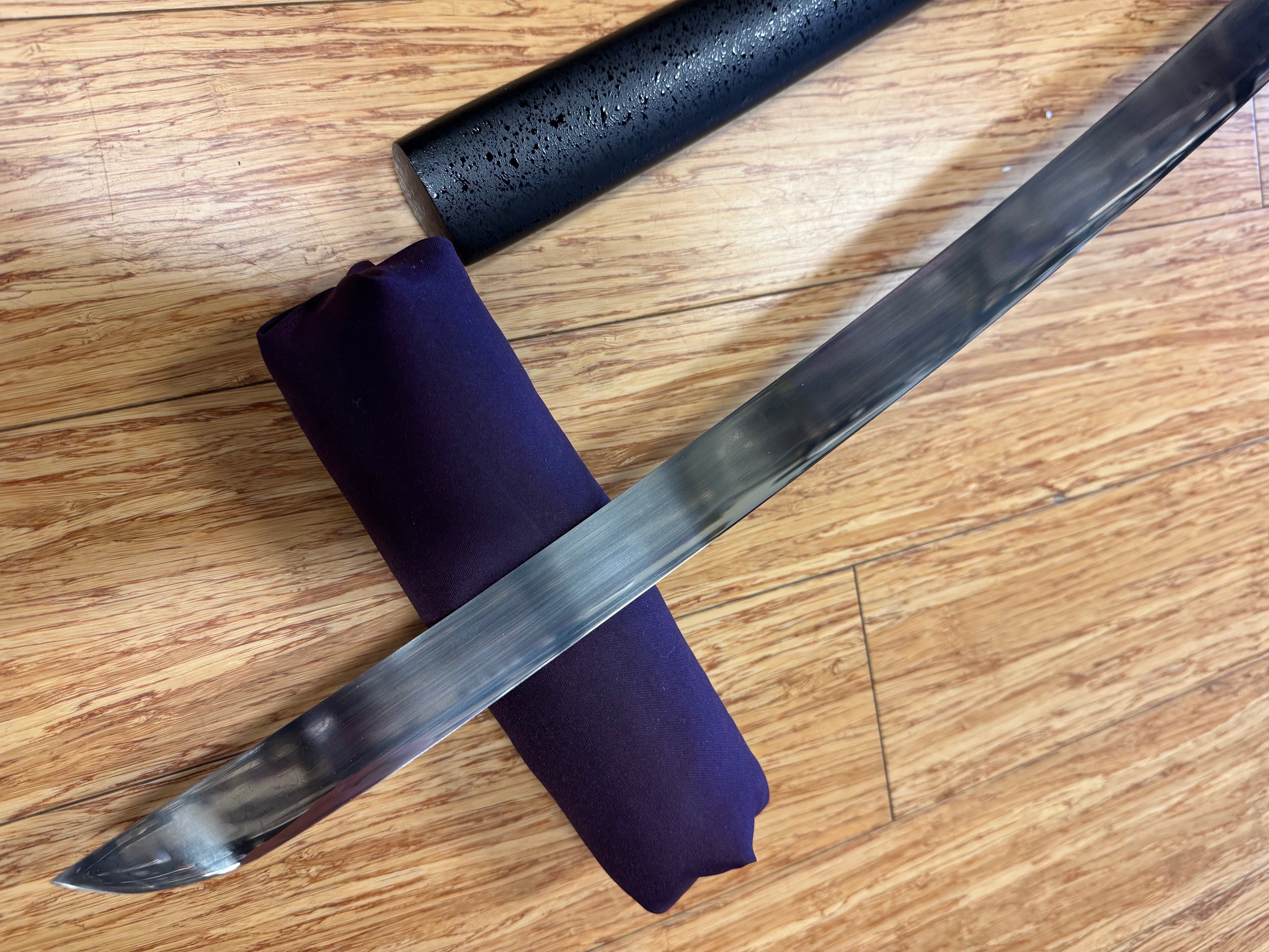 Legacy Blades Nightstorm Reaper Wakizashi  - 1095 Clay Tempered Hira Zukuri Suguha