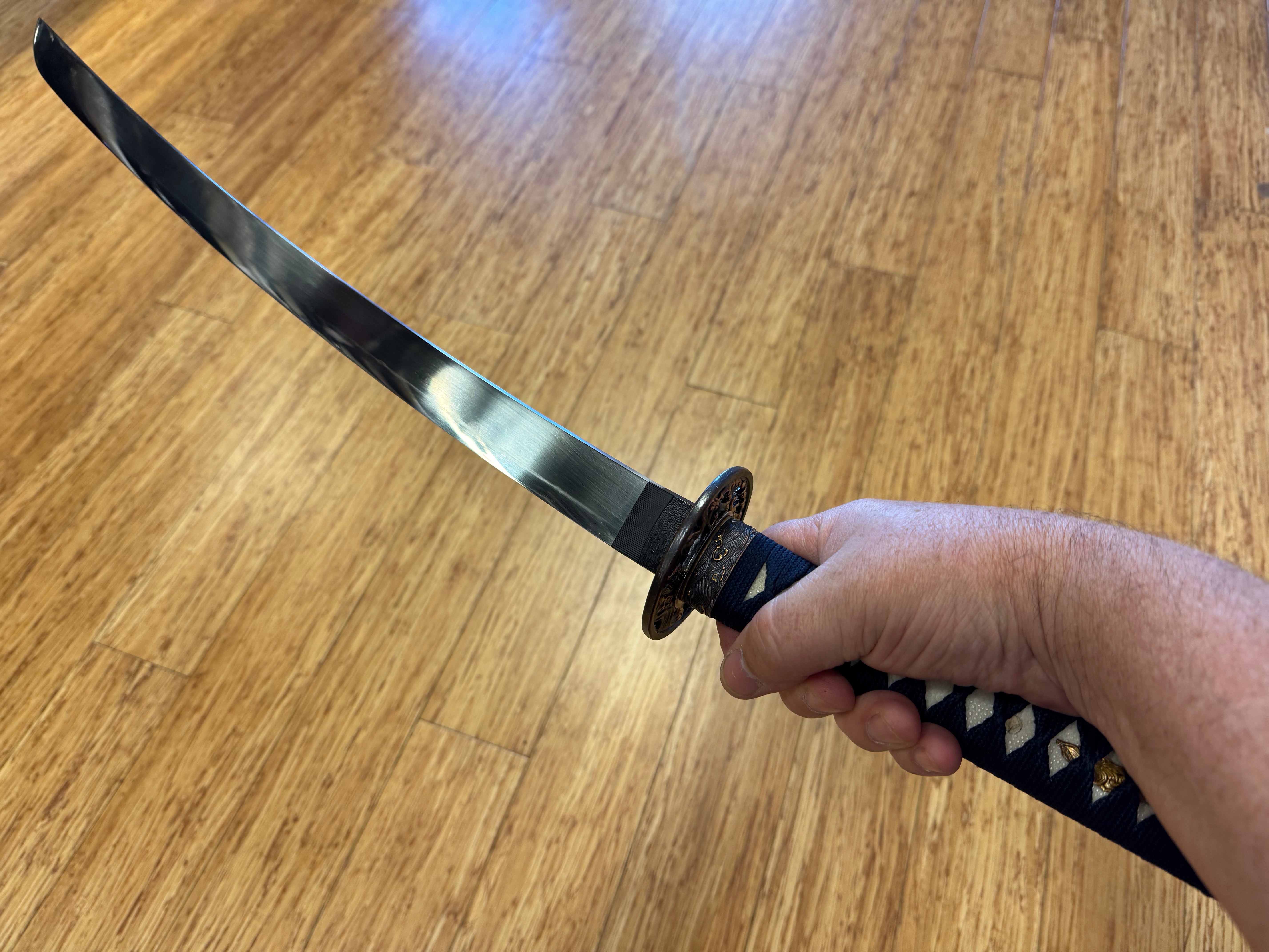 Legacy Blades Nightstorm Reaper Wakizashi  - 1095 Clay Tempered Hira Zukuri Suguha