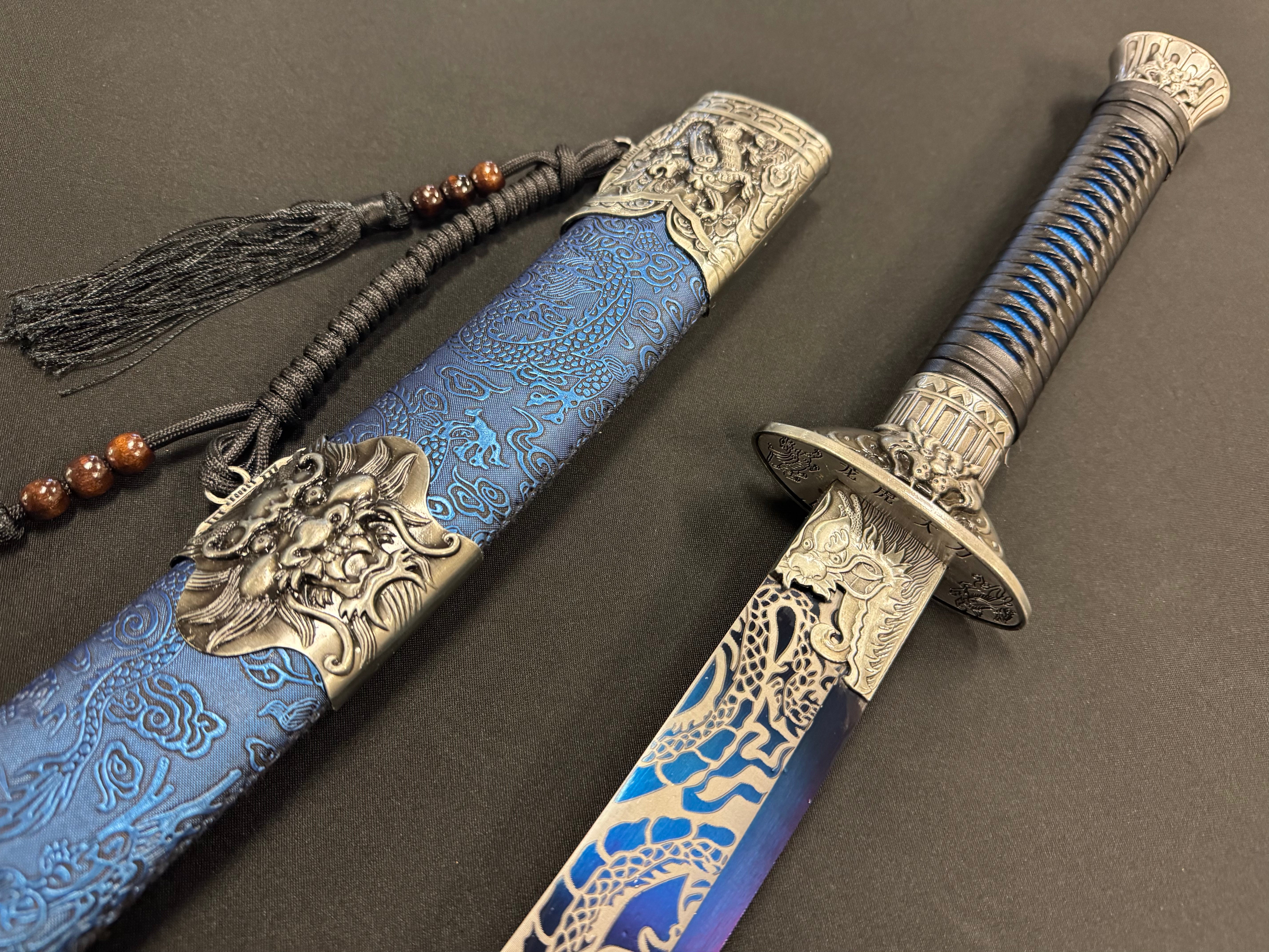 PRE-OWNED Ming Blue Tiger Dao 65Mn