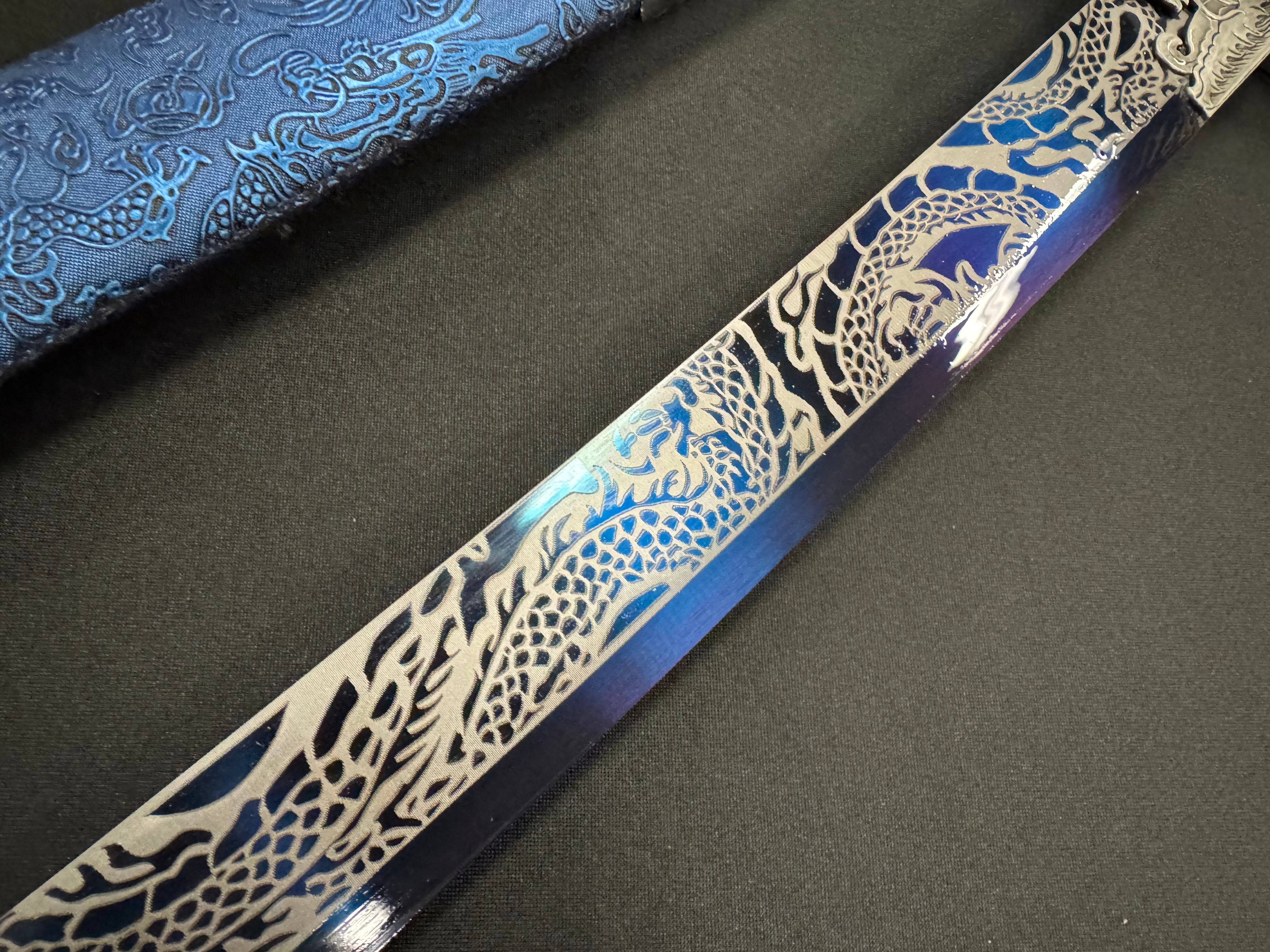 PRE-OWNED Ming Blue Tiger Dao 65Mn