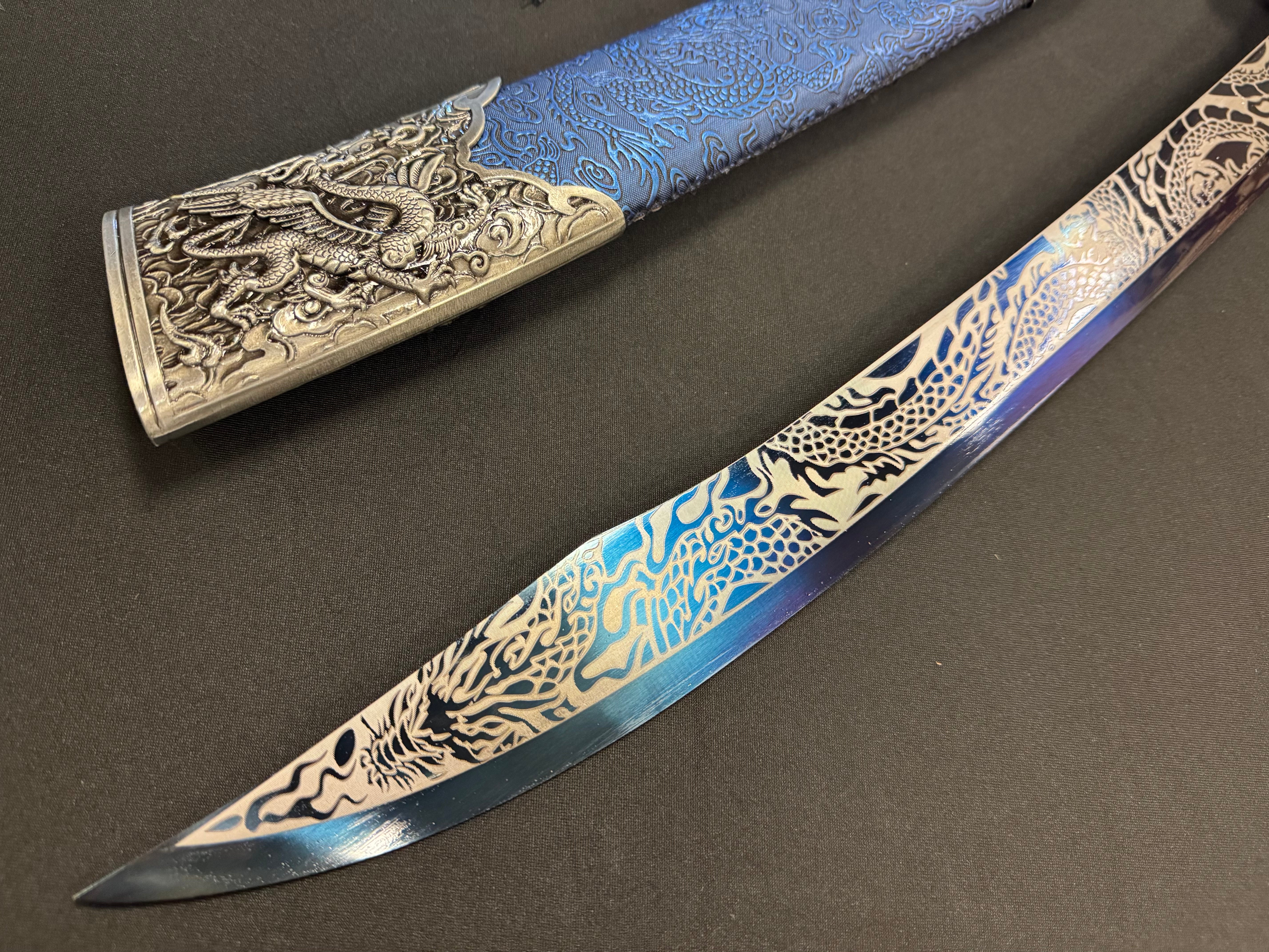 PRE-OWNED Ming Blue Tiger Dao 65Mn