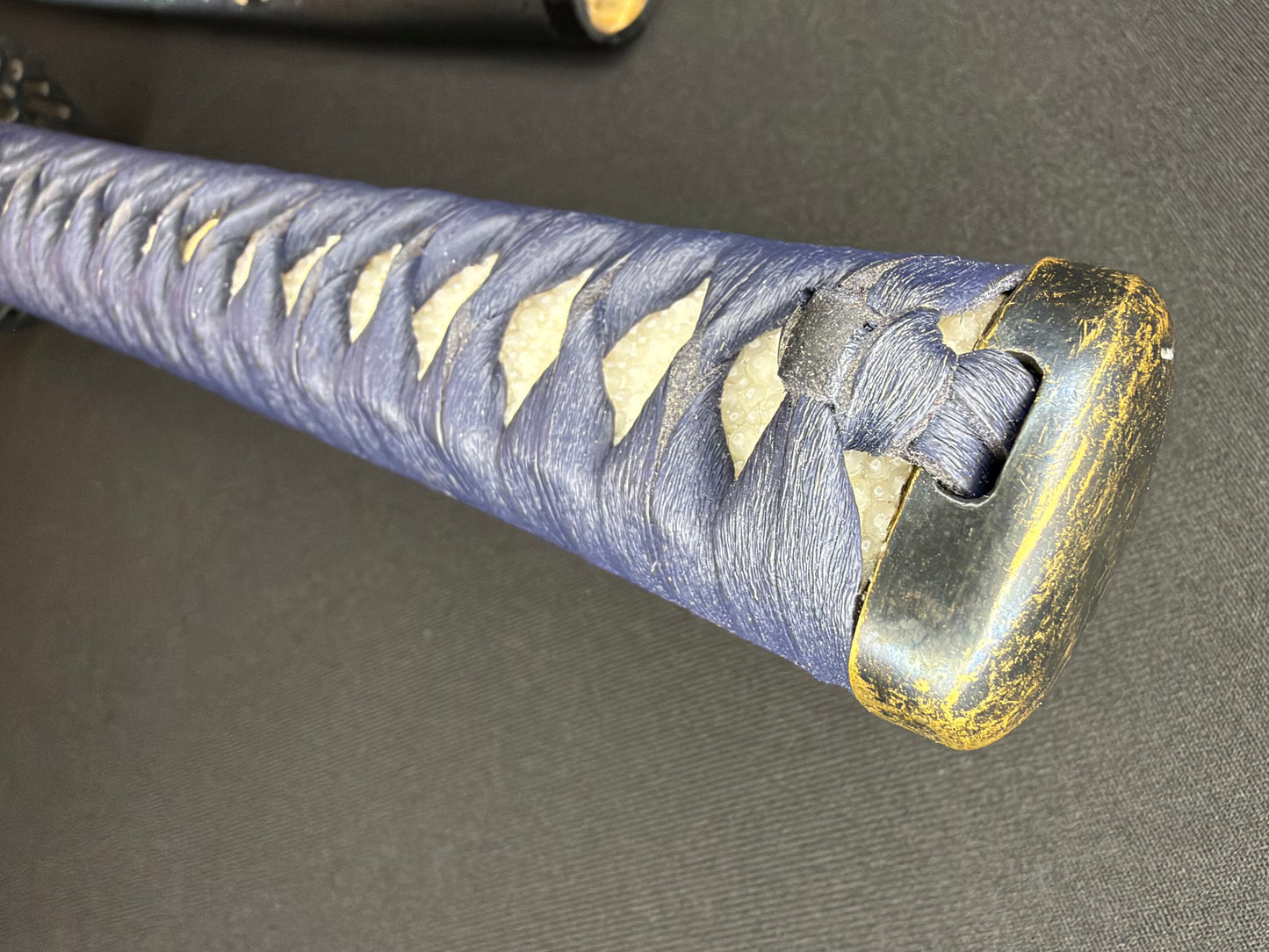PRE-OWNED Cloudhammer Iaito - Blue Crane 440c Stainless Steel - 70cm/27.5"