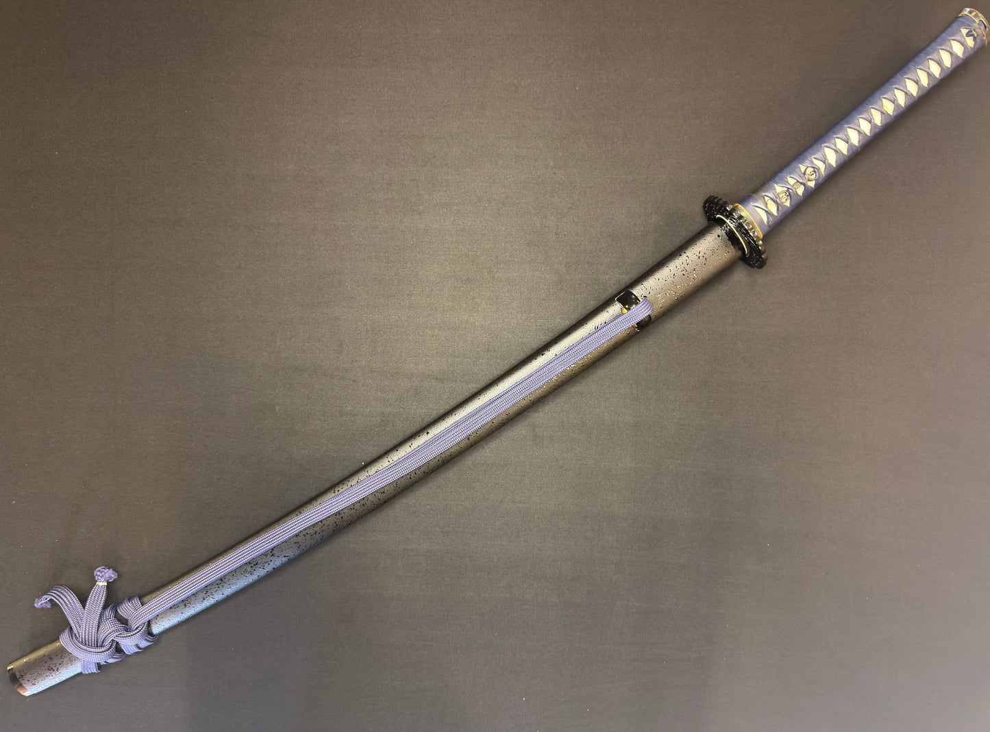 PRE-OWNED Cloudhammer Iaito - Blue Crane 440c Stainless Steel - 70cm/27.5"