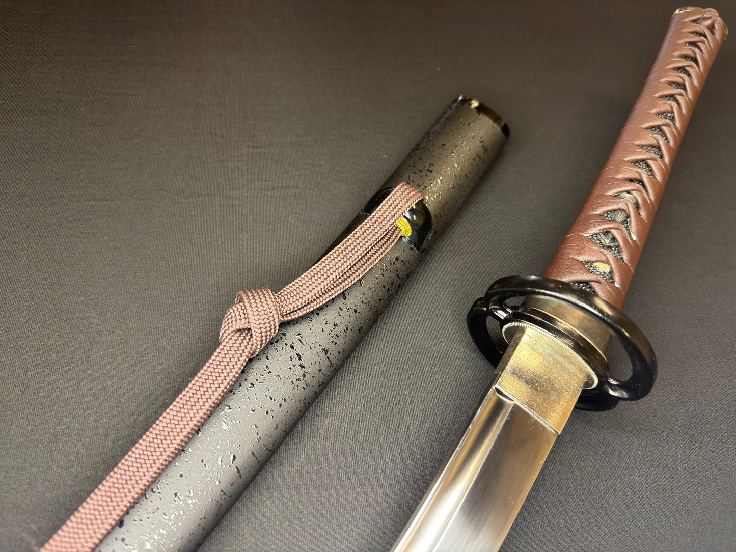 PRE-OWNED Cloudhammer Iaito - Brown Musashi 440c Stainless Steel - 70cm/27.5"