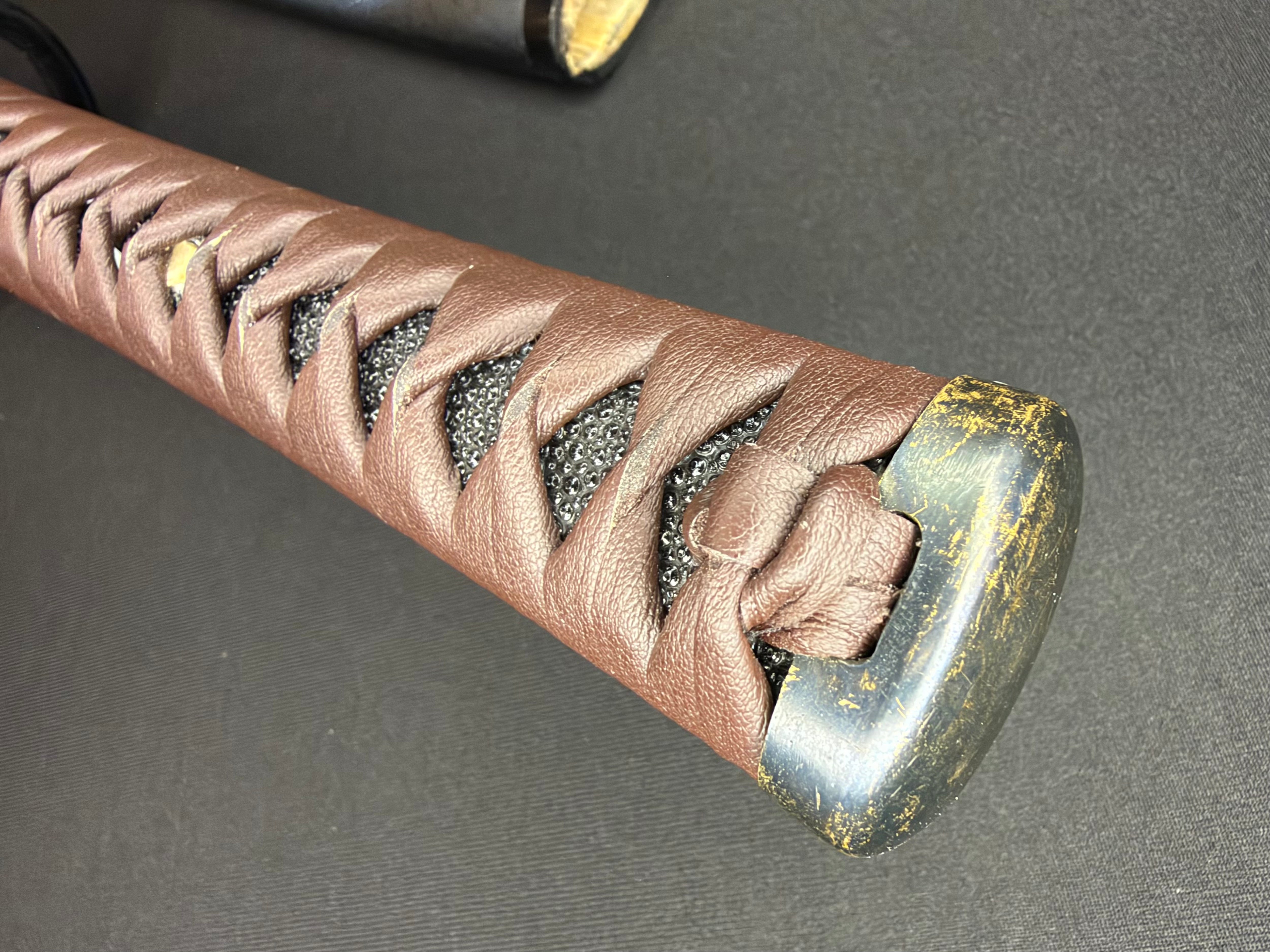 PRE-OWNED Cloudhammer Iaito - Brown Musashi 440c Stainless Steel - 70cm/27.5