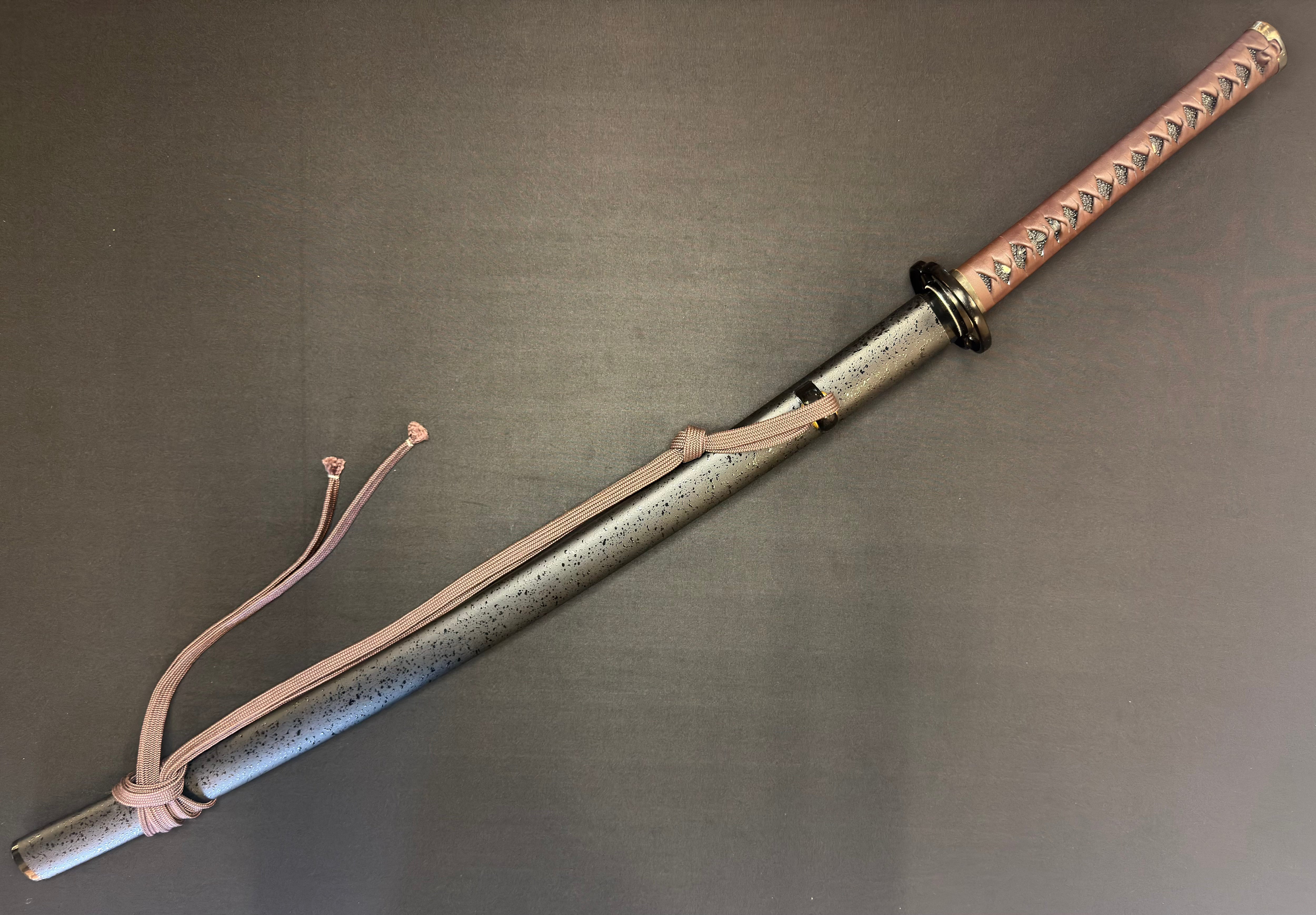 PRE-OWNED Cloudhammer Iaito - Brown Musashi 440c Stainless Steel - 70cm/27.5