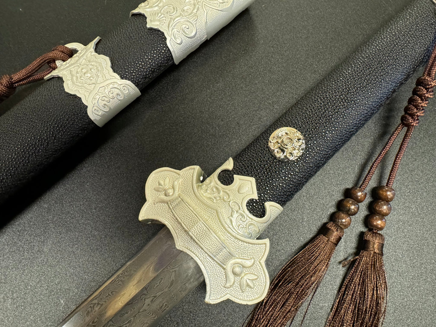 Phoenix Arms Black Leather Damascus Jian