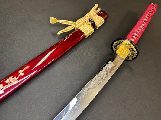 Phoenix Armory Katana - Scarlet Lotus T10 Horimono