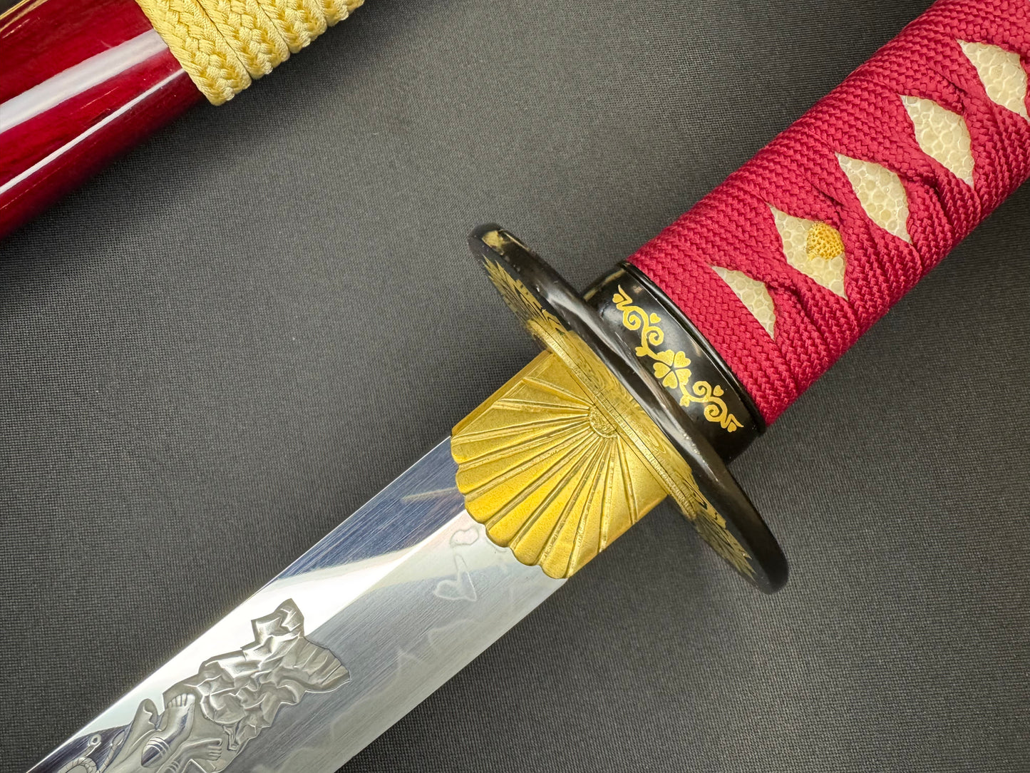 Phoenix Armory Katana - Scarlet Lotus T10 Horimono