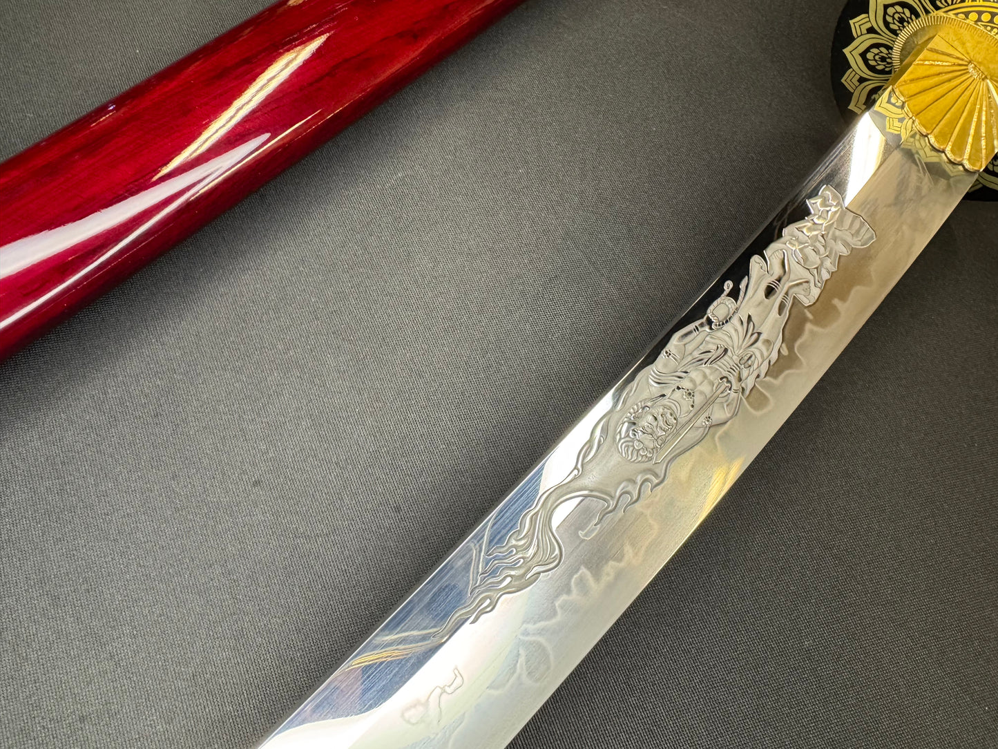 Phoenix Armory Katana - Scarlet Lotus T10 Horimono