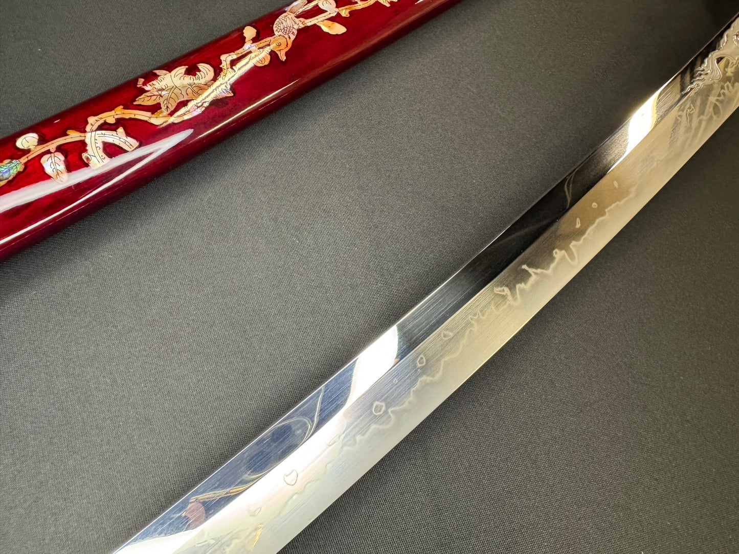 Phoenix Armory Katana - Scarlet Lotus T10 Horimono