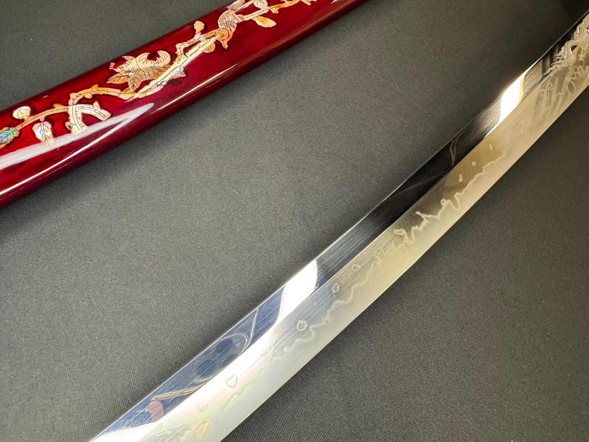 Phoenix Armory Katana - Scarlet Lotus T10 Horimono