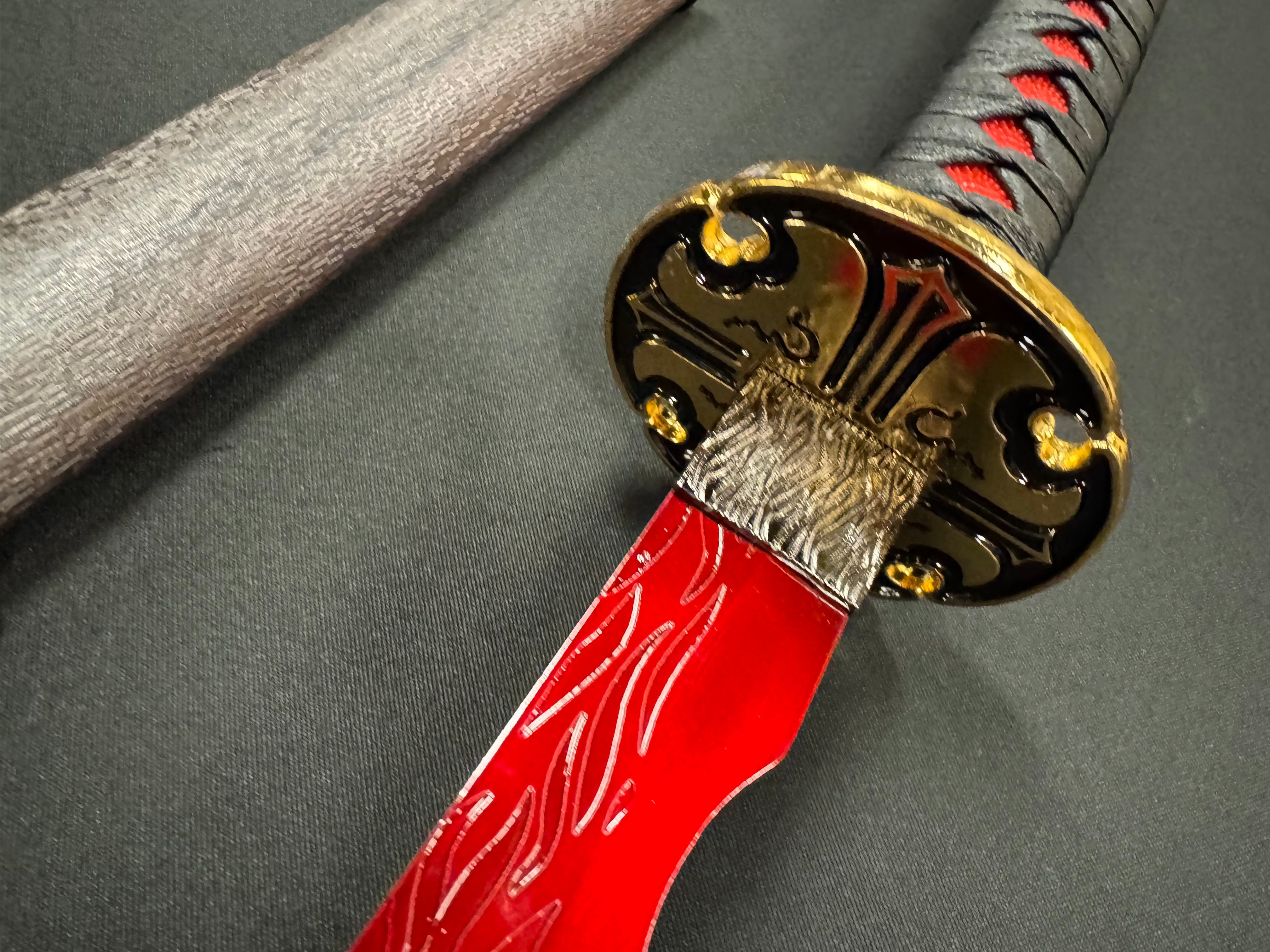 Dragonspring Elden Ring Rivers of Blood Katana 65Mn - 2 Versions
